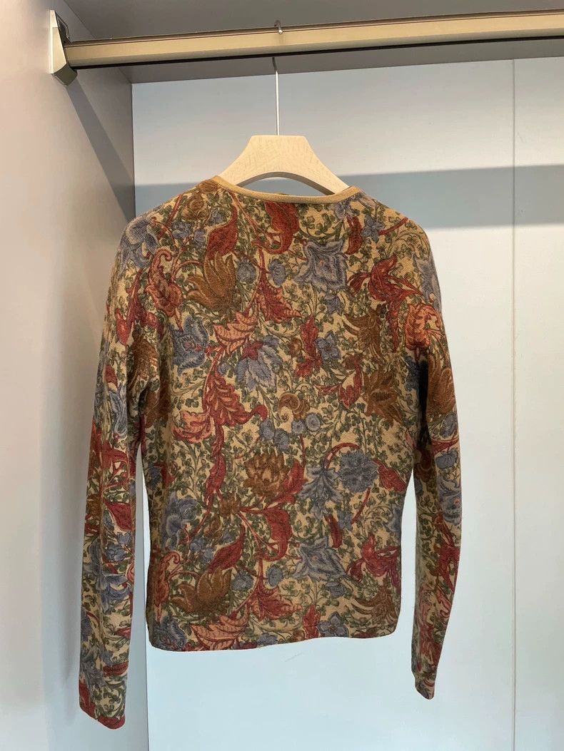 Loro Piana LORO PIANA Colorful embroidered cardigan Size L / US 10 / IT 46 - 2 Thumbnail