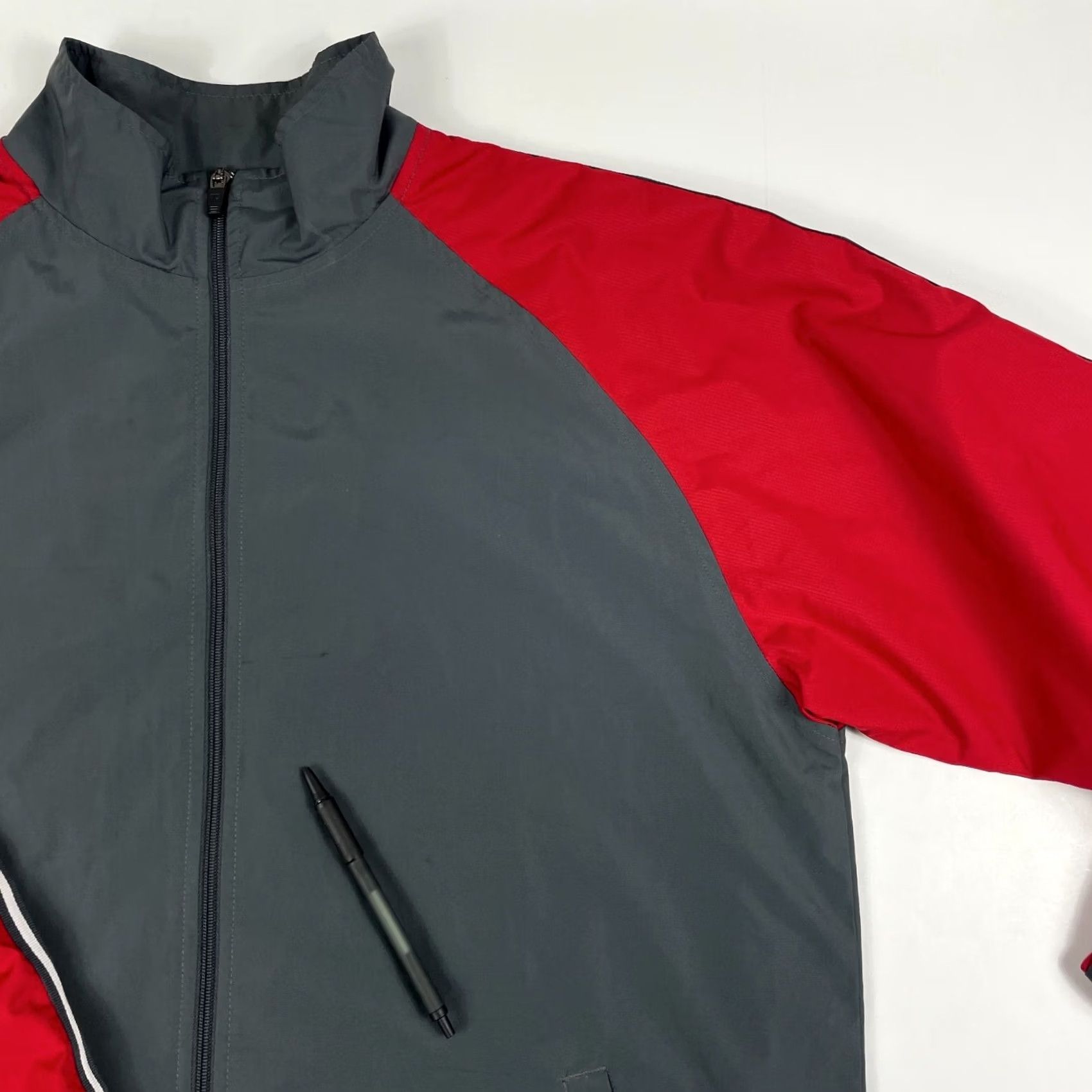 Russell Athletic Russell Athletic Jacket - Mens Medium Gray Full Zip Windbreaker Water Resistant Size US M / EU 48-50 / 2 - 3 Thumbnail