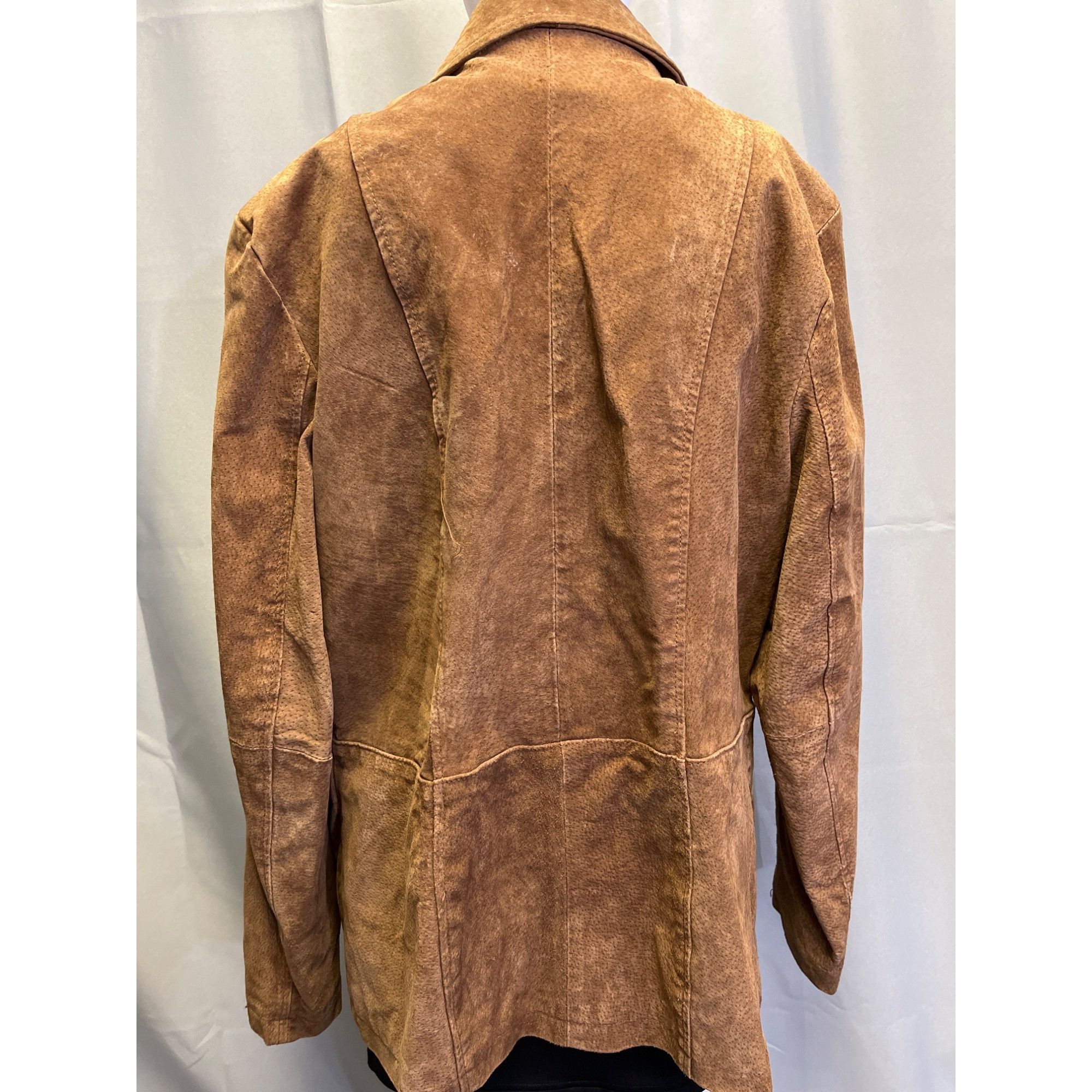 Other Hypo Active Women's Brown Leather Jacket Size XL SKU 5631 Size XL / US 12-14 / IT 48-50 - 3 Thumbnail