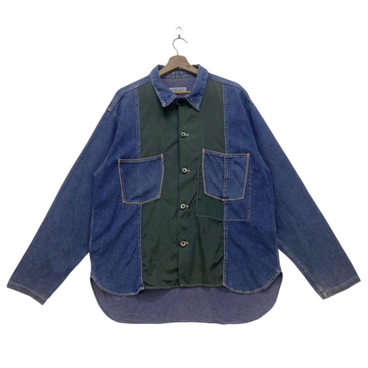 Designer × Japanese Brand × Vintage 🔥 Kearney House Sashiko Boro Indigo Two-tone Jacket Size US M / EU 48-50 / 2 - 1 Thumbnail