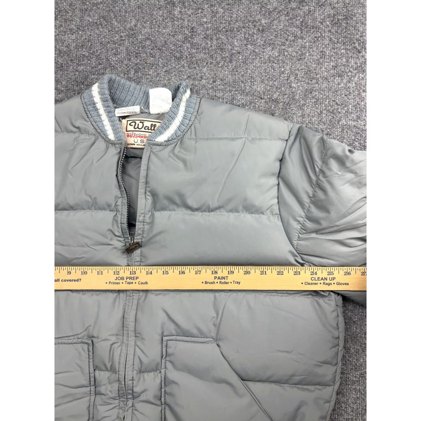 Walls VINTAGE Walls Blizzard-Pruf Jacket Mens 48 Gray Down Puffer Bomber Full Zip USA Size US M / EU 48-50 / 2 - 7 Thumbnail