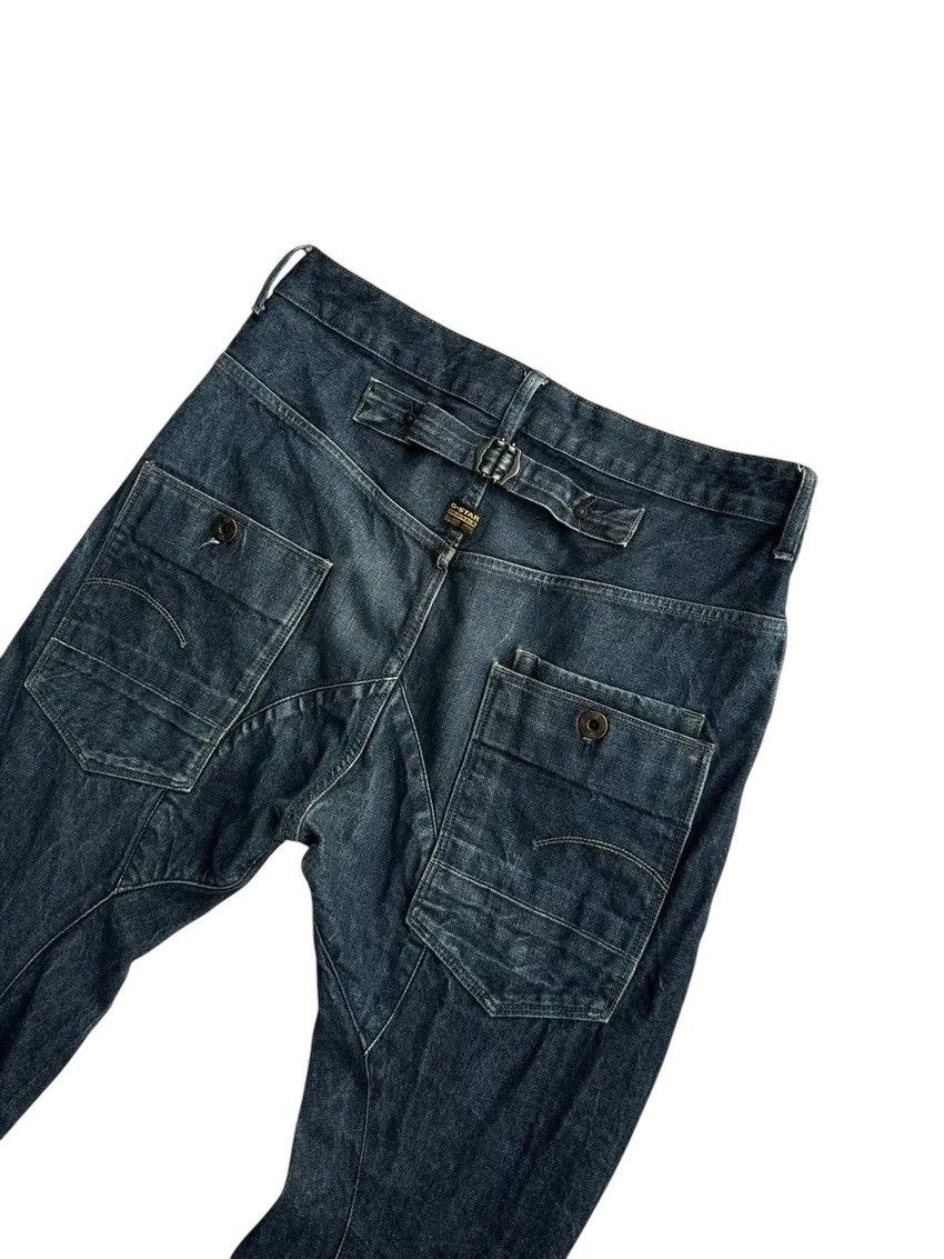 G-Star × Vintage Vintage G Star Raw Alcatraz 3D Tapered BuckleBack Jeans Size US 33 - 4 Thumbnail