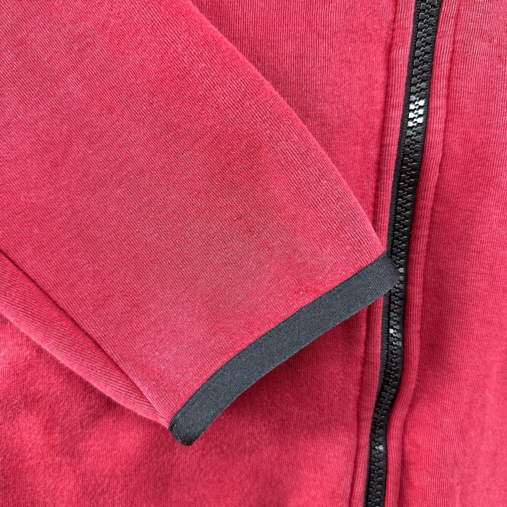 Nike Nike Hoodie Men M Red Full Zip Sweatshirt Tech Fleece Windrunner Jacket Cotton Size US M / EU 48-50 / 2 - 2 Thumbnail