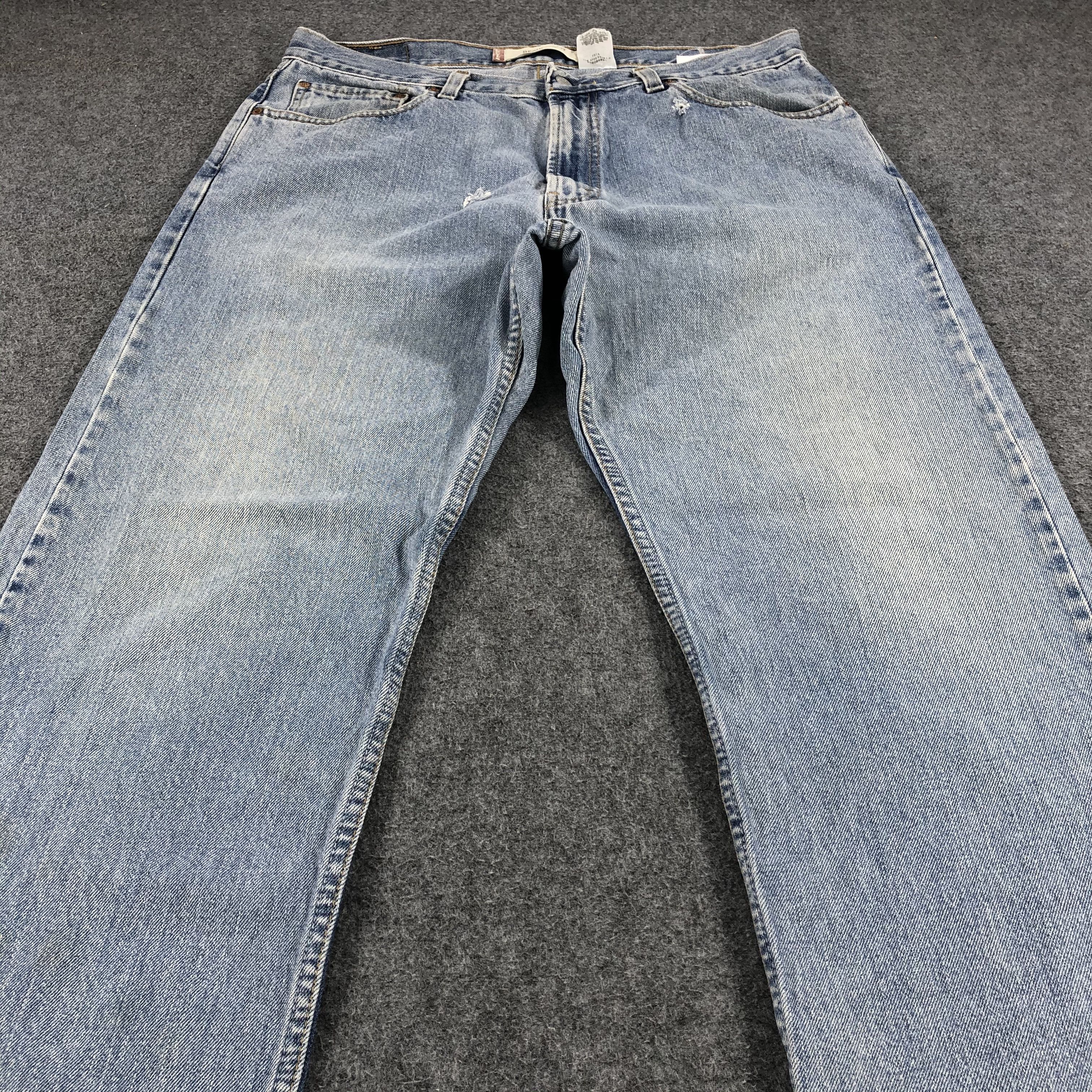 Levi's Light Wash Vintage Levis 505 Jeans Faded Blue Denim-J992 Size US 35 - 3 Thumbnail