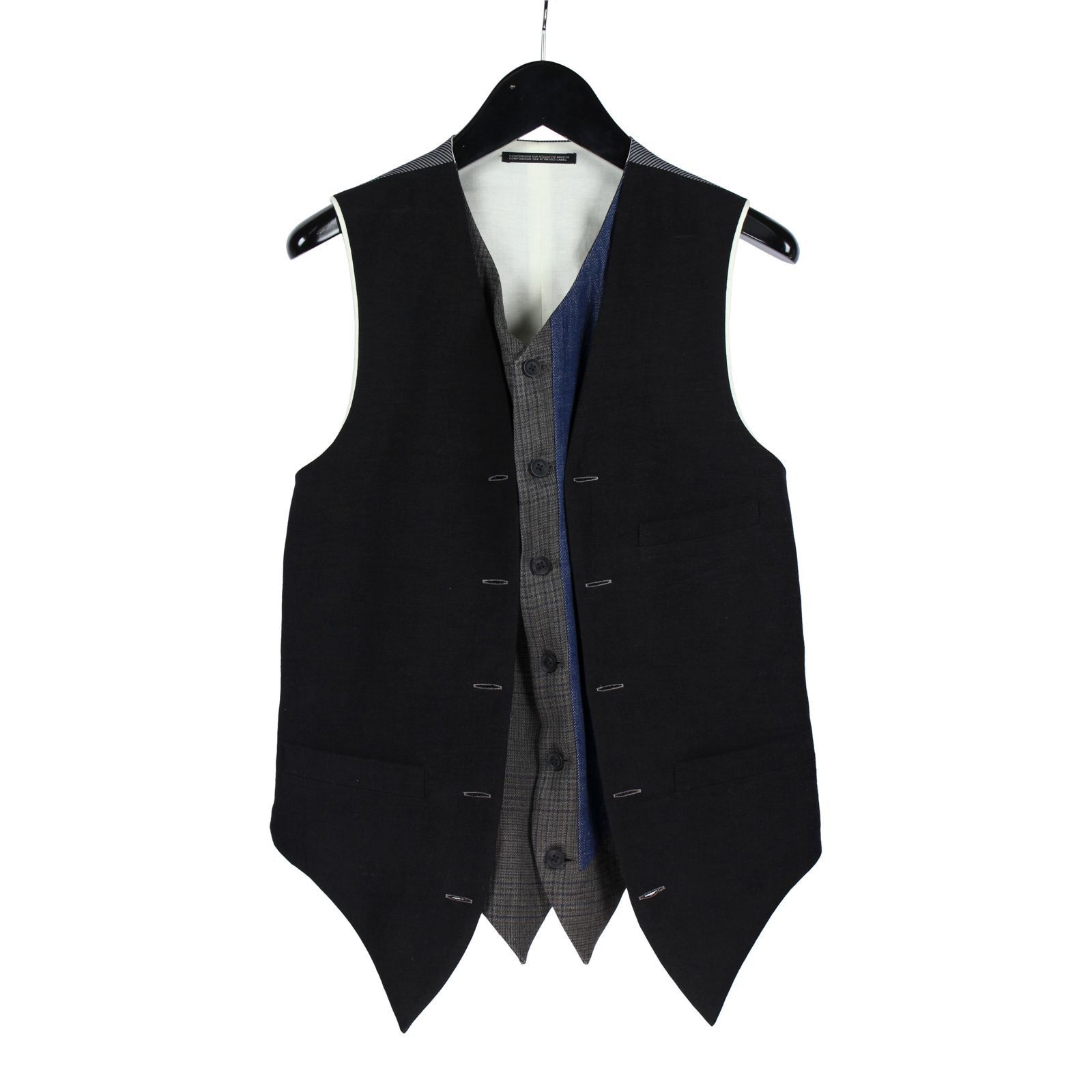 Yohji Yamamoto Yohji Yamamoto Pour Homme - Double Layered Switching Vest Size US L / EU 52-54 / 3 - 1 Thumbnail