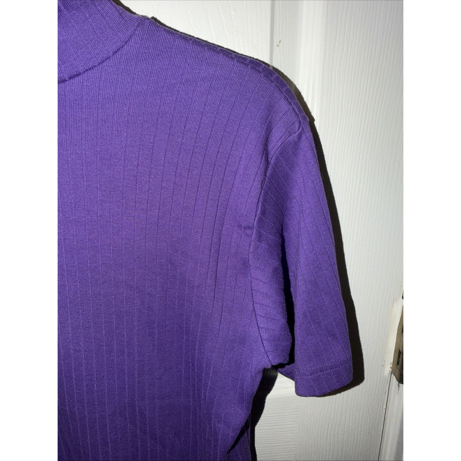 & Other Stories Women's BE Purple Pullover Sweater Short Sleeve Size Medium Size M / US 6-8 / IT 42-44 - 8 Thumbnail