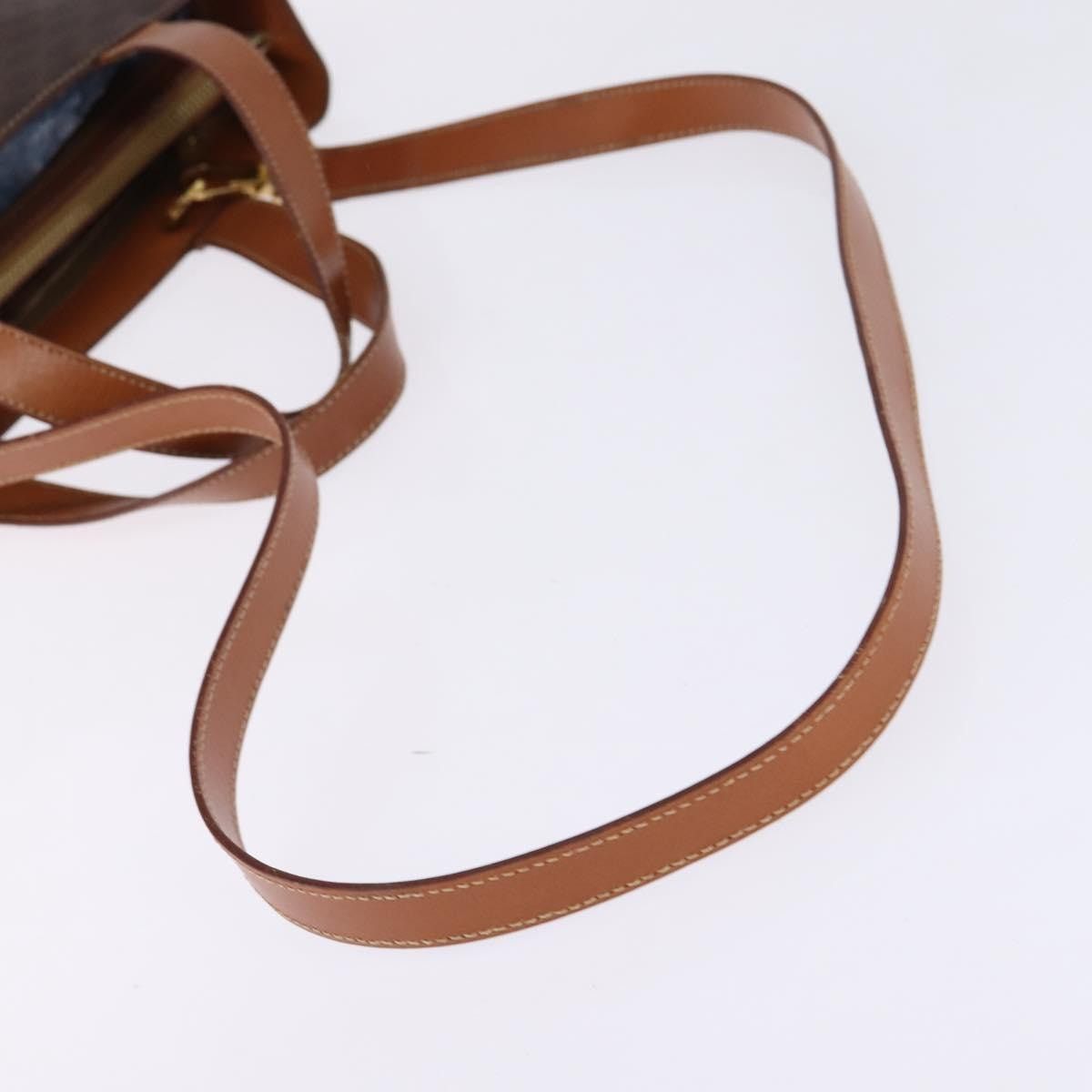 Celine CELINE Macadam Canvas Hand Bag Pvc Leather Brown Gold Size ONE SIZE - 9 Thumbnail