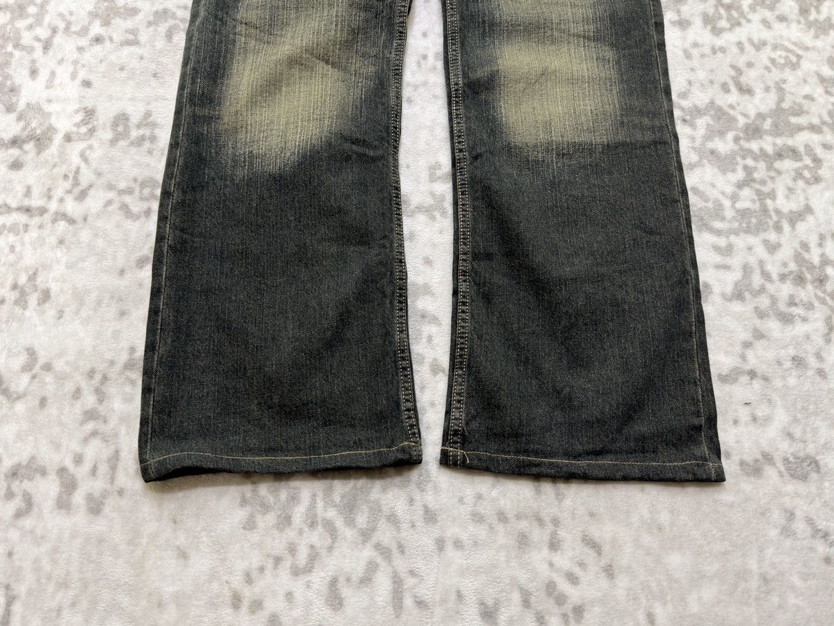 Hysteric Glamour Root Three Muddy Wash Back Buckle Y2K Straight Denim Jeans Size US 31 - 7 Thumbnail