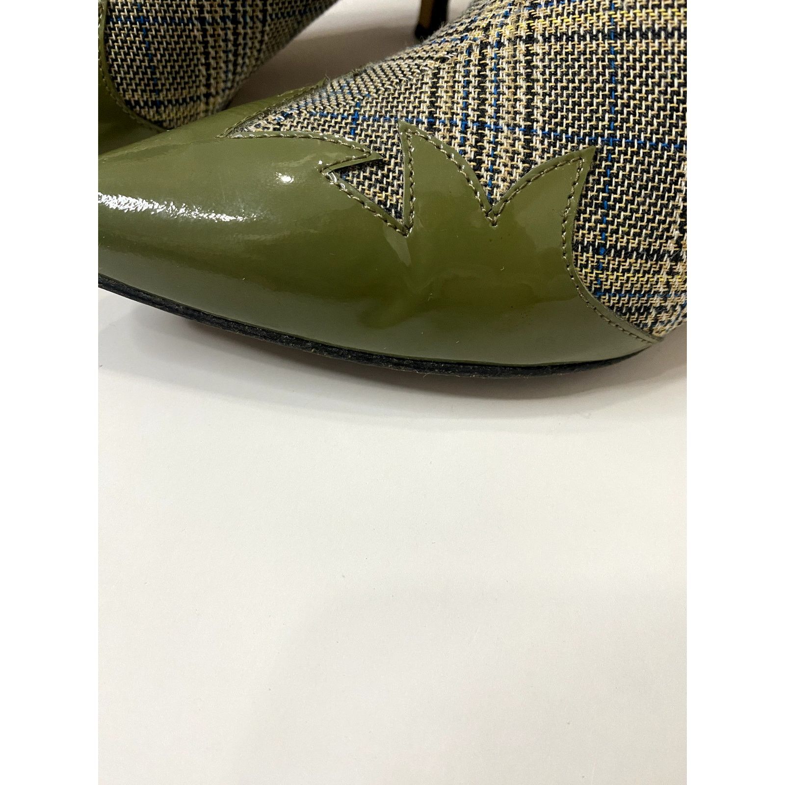 Tibi Tibi “Evin” plaid patent-toe boots Size US 6.5 / IT 36.5 - 8 Thumbnail