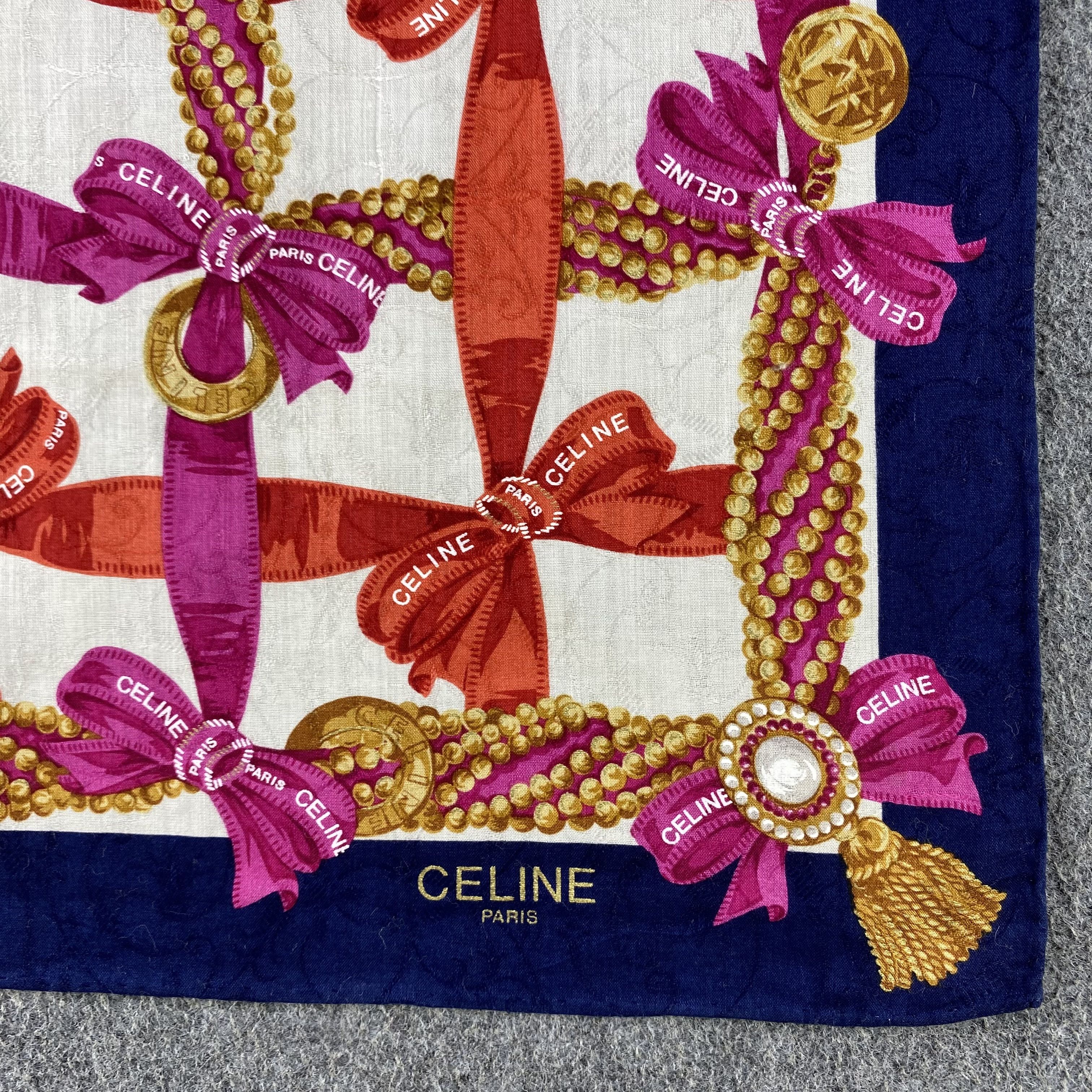 Celine × Vintage Celine Handkerchief/Neckerchief/Bandana HC751 Size ONE SIZE - 3 Thumbnail