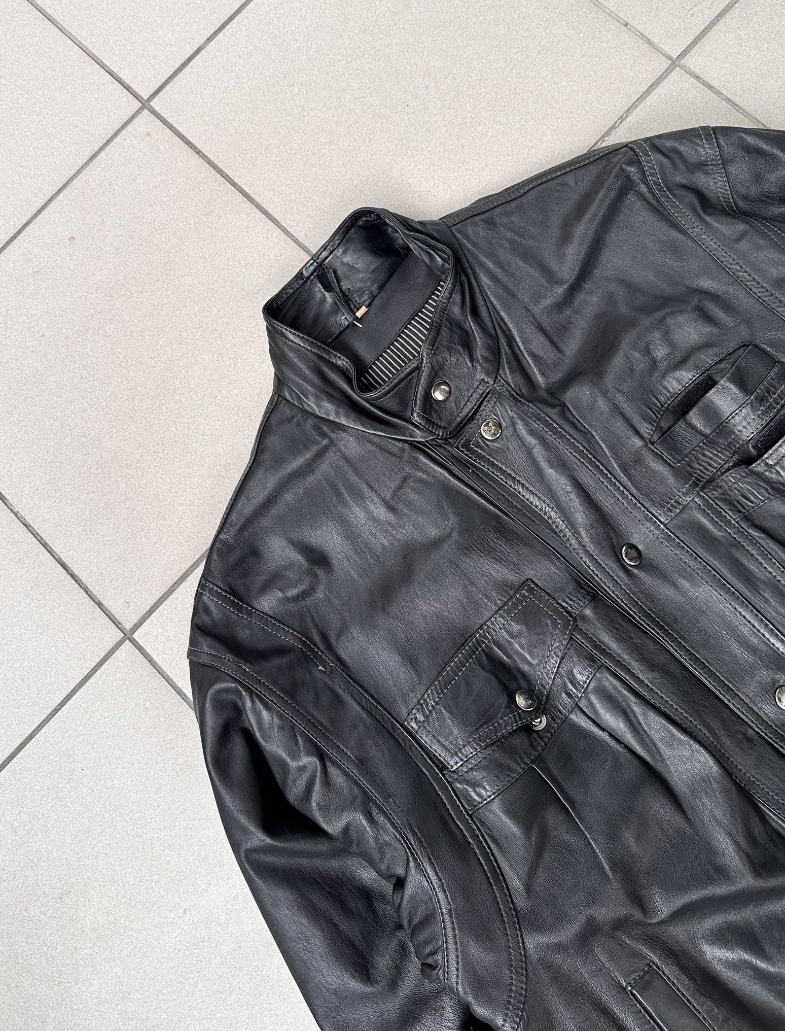 Leather Leather jacket avant garde boxy bomber Size US M / EU 48-50 / 2 - 2 Thumbnail