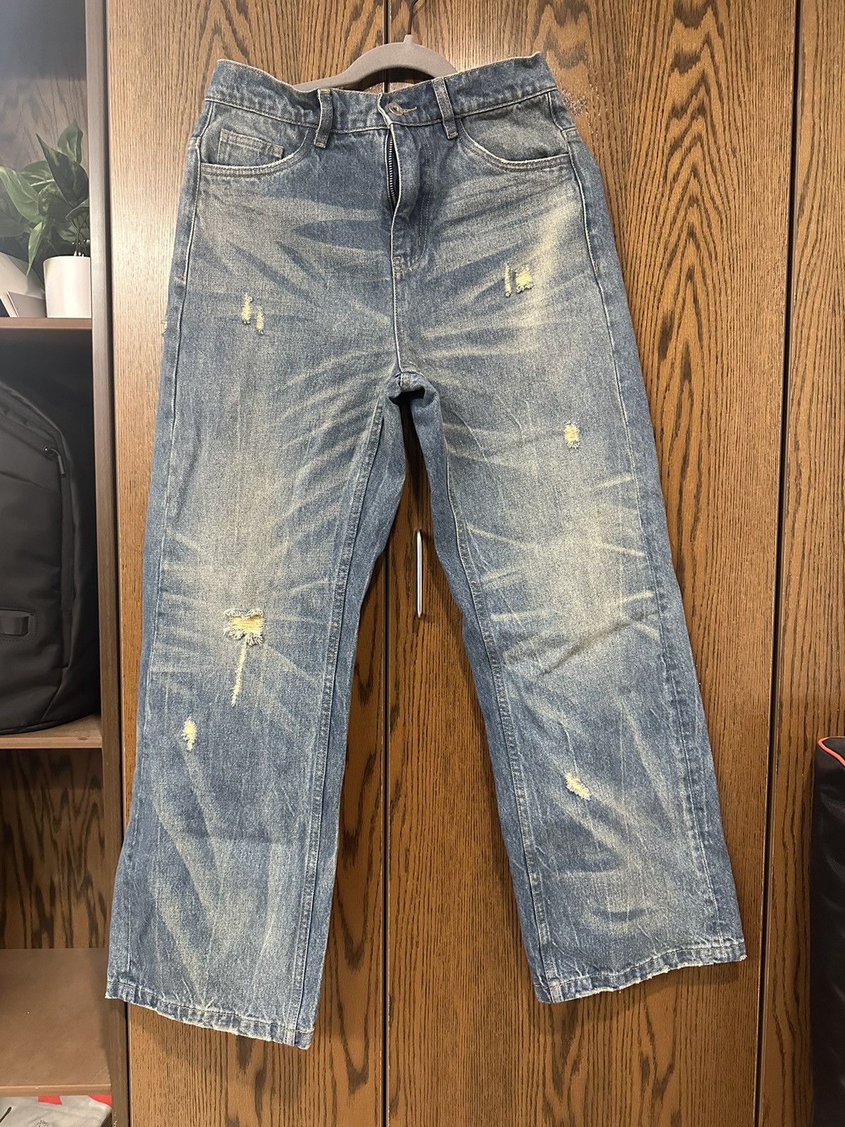 Streetwear SIMPLE PROJECT Nevada Wash Straight Denim | Grailed