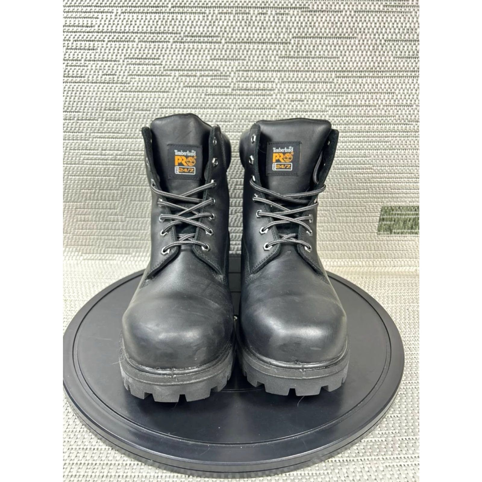Timberland Timberland PRO Boots Mens Size 14 Wide Direct Attach Soft Toe Work Black Leather Shoes Boots Size US 14 / EU 47 - 5 Thumbnail