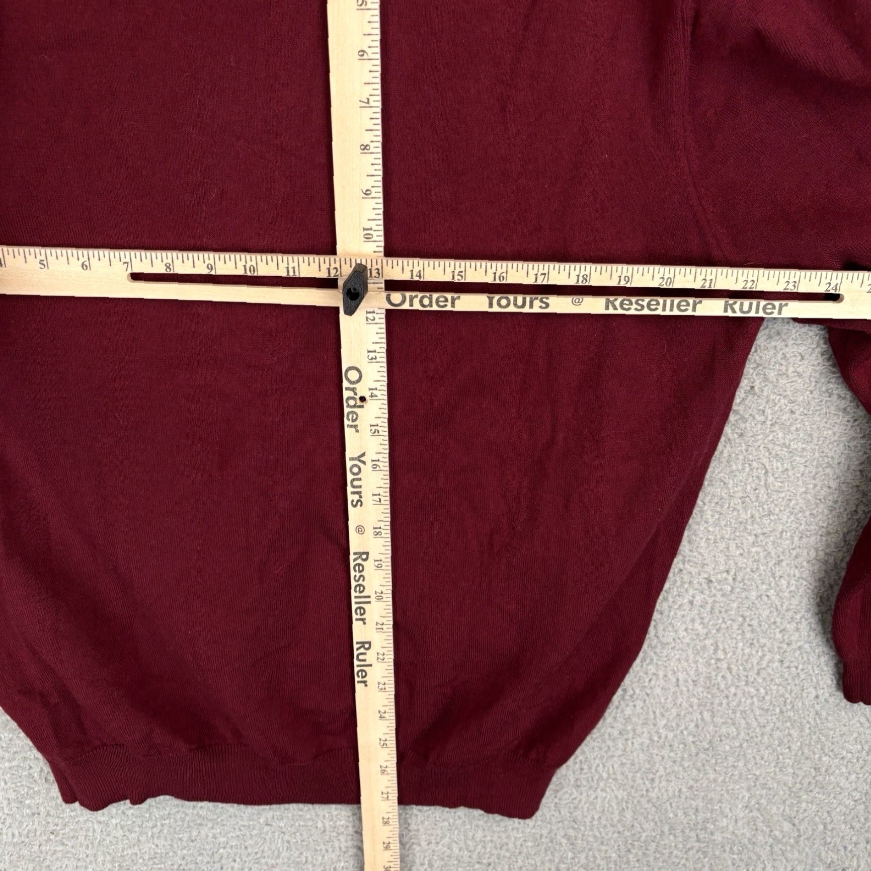 Brooks Brothers Brooks Brothers Sweater Men's XL V-Neck Burgundy Wool Blend Knit Pullover Regular Fit Long Sleeve Size US XL / EU 56 / 4 - 6 Thumbnail