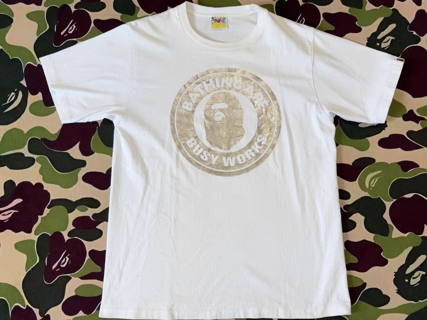 Bape Bape Silver Ape Head T-Shirt Size US M / EU 48-50 / 2 - 1 Thumbnail