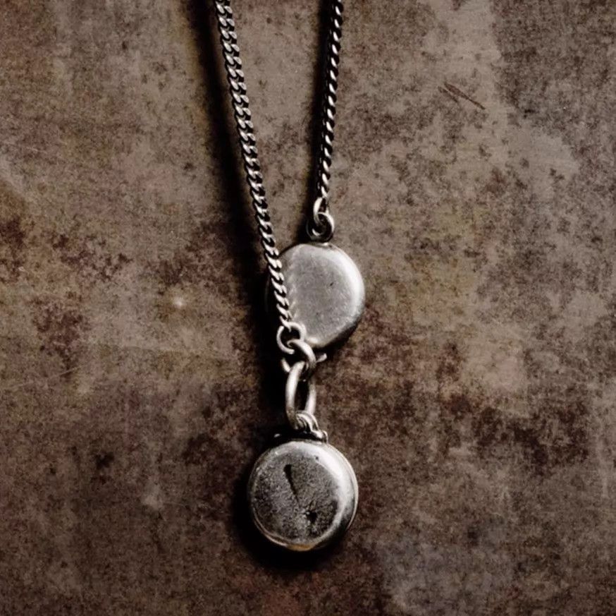 Werkstatt Munchen WM M3005 X-Engraved Medal Necklace (Limited, Rare) 68 Size ONE SIZE - 1 Thumbnail
