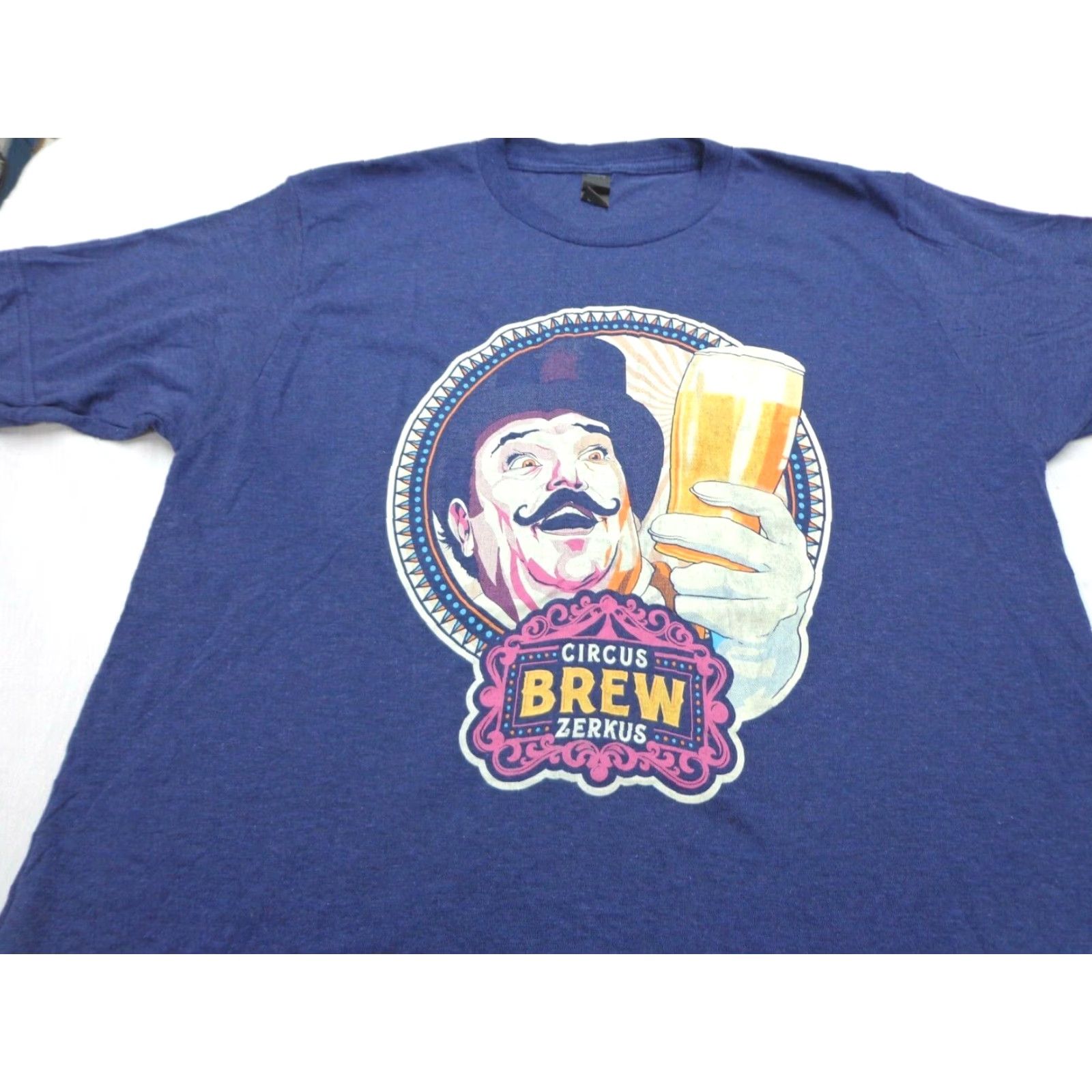 Tultex CIRCUS ZERKUS Brew Craft Beer Festival Logo T-Shirt Size Medium Size US M / EU 48-50 / 2 - 2 Thumbnail