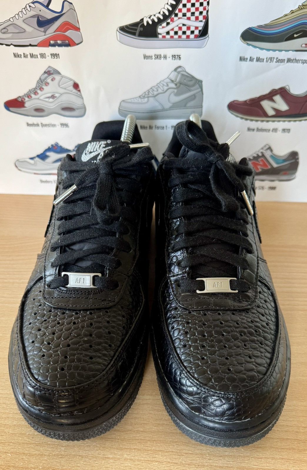 Nike Nike air force 1 Black Croc Size US 10 / IT 40 - 3 Thumbnail