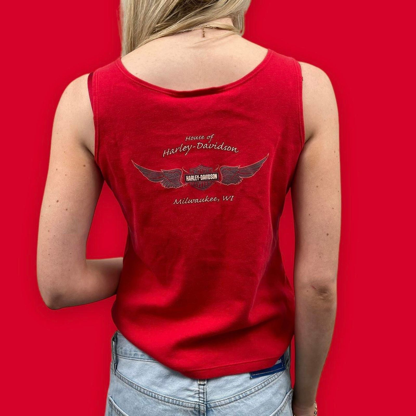 Harley Davidson Vintage harley davidson crop top Size L / US 10 / IT 46 - 4 Thumbnail