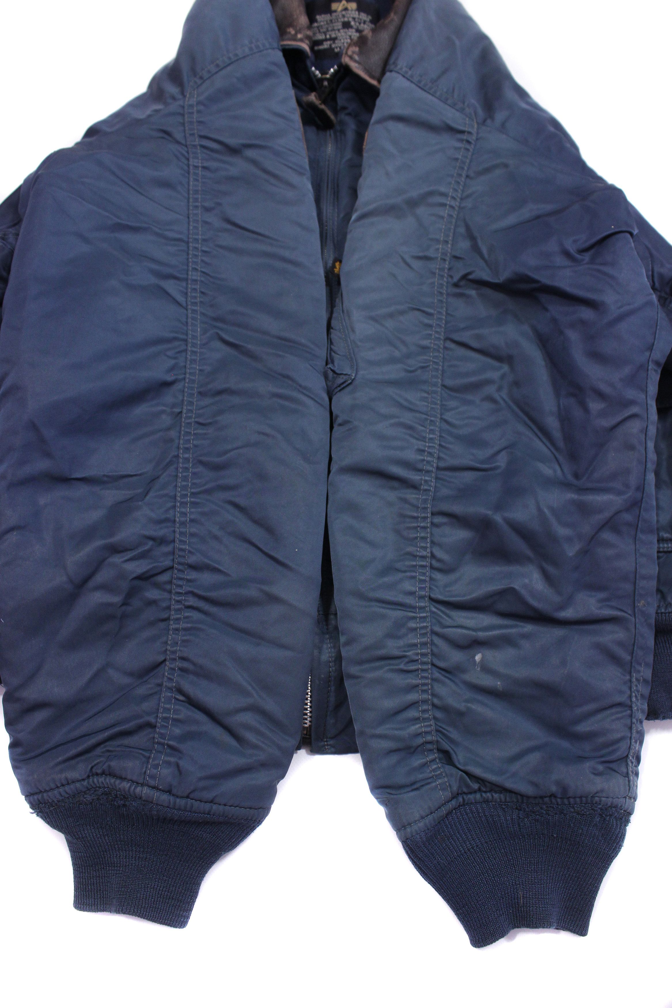 Alpha Industries 2003 Distressed Warm Nylon Aviation Bomber Vintage Size US XL / EU 56 / 4 - 7 Thumbnail