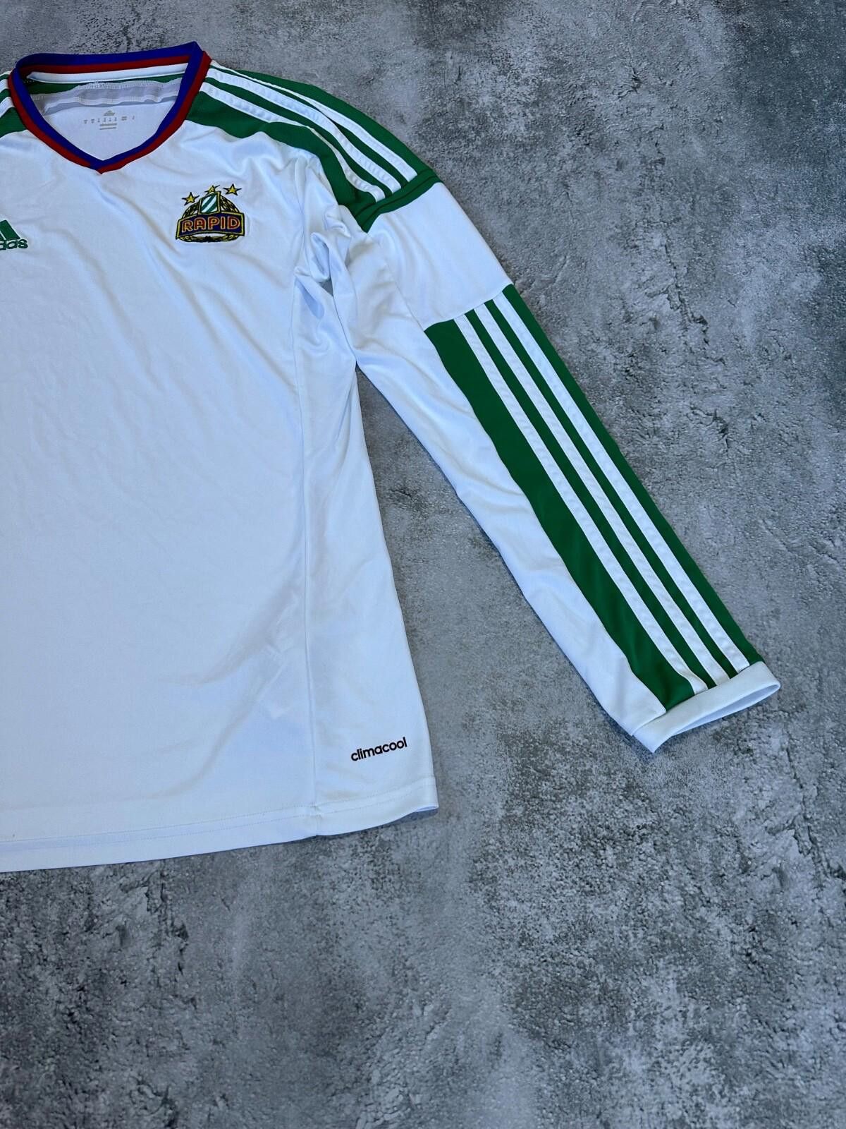 Adidas RAPID VIENNA 2014 2015 HOME LONG SLEEVE SHIRT Size M Size US M / EU 48-50 / 2 - 3 Thumbnail