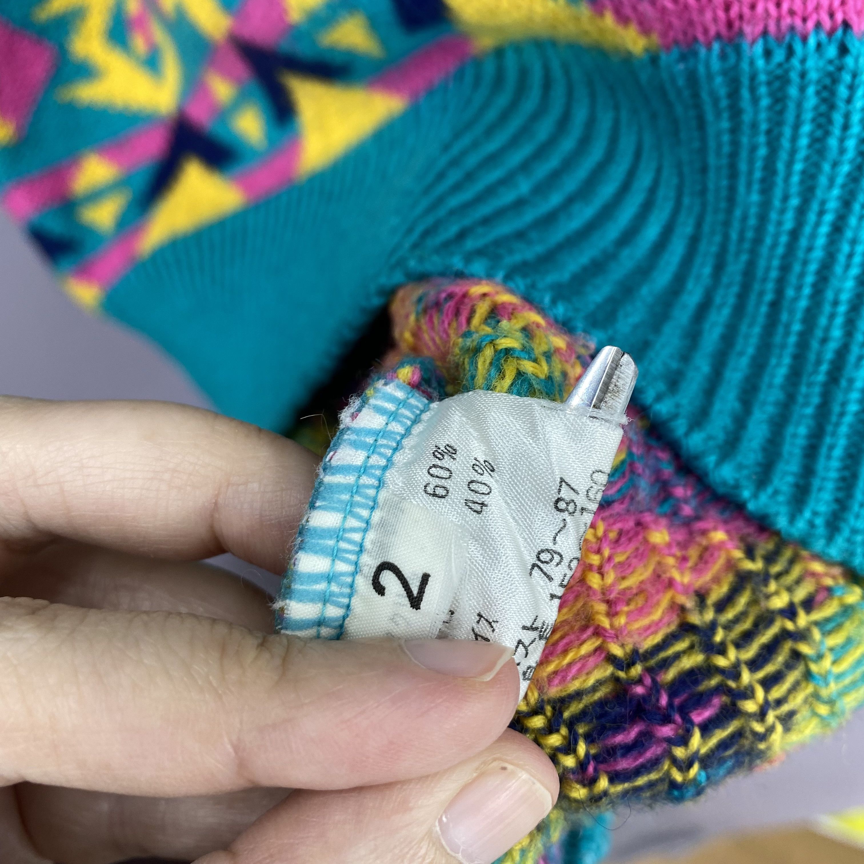 Japanese Brand Vintage Bill More Pullover Sweater Geometric Aztec Jumper Size US M / EU 48-50 / 2 - 7 Thumbnail