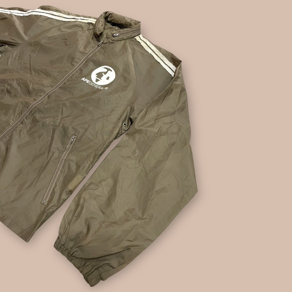 Bape Vintage 90’s Bape “APE GENERAL” Windbreaker Nylon Jacket Size US M / EU 48-50 / 2 - 4 Thumbnail
