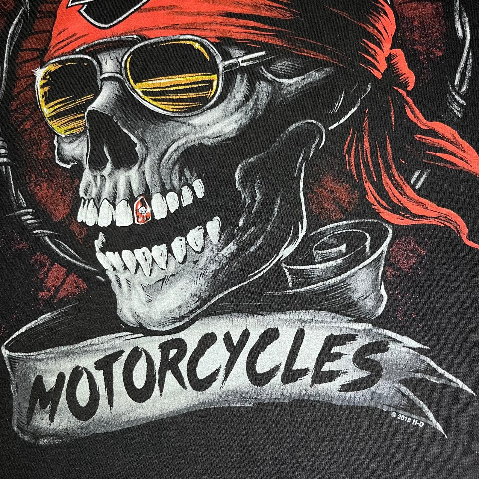 Harley Davidson 💀 Harley-Davidson “Skull Biker” Graphic Tee – Size XL Size US XL / EU 56 / 4 - 6 Thumbnail