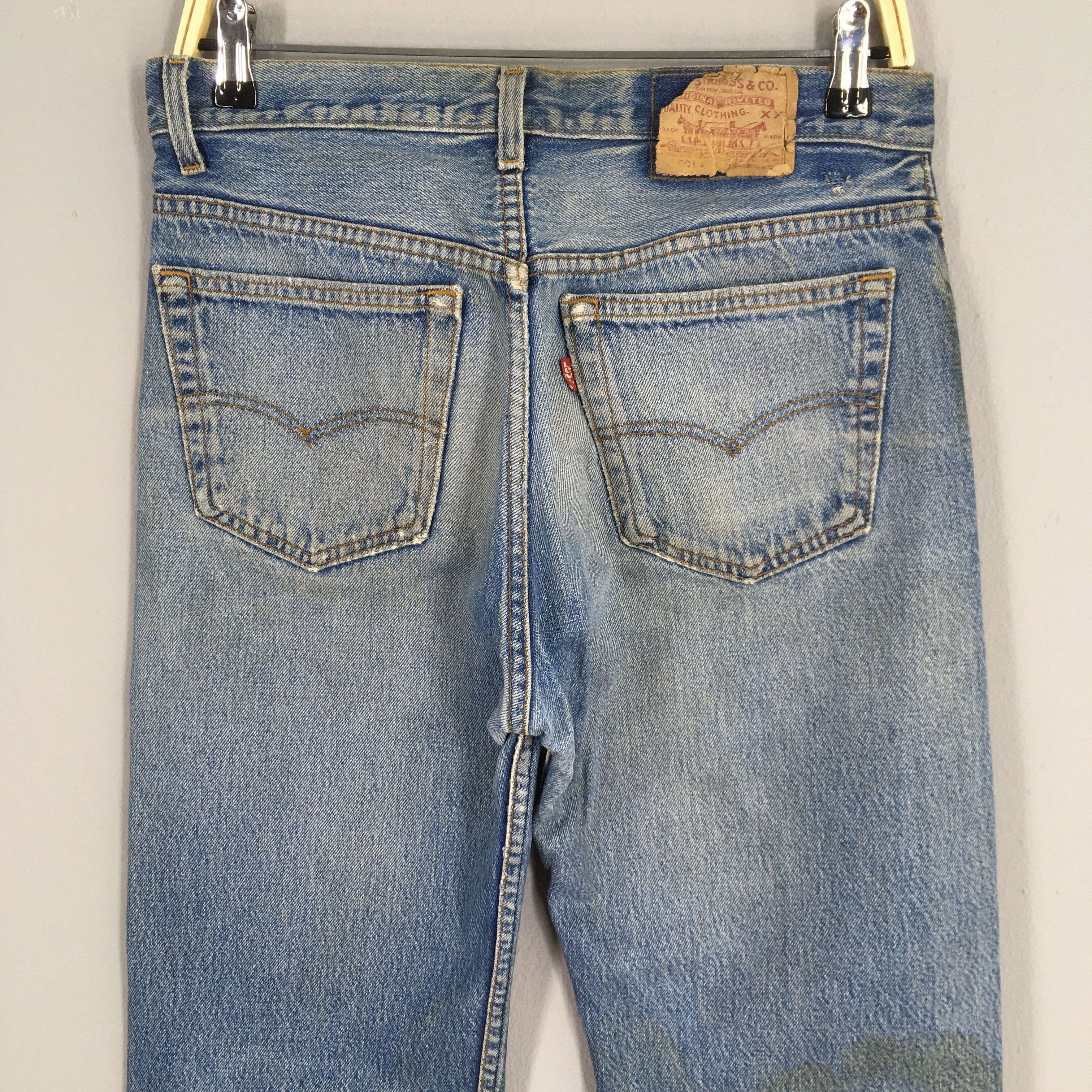 Levi's Size 29x31 Vintage 90's Levi's 501 High Rise Jeans S1748 Size 29" - 9 Thumbnail
