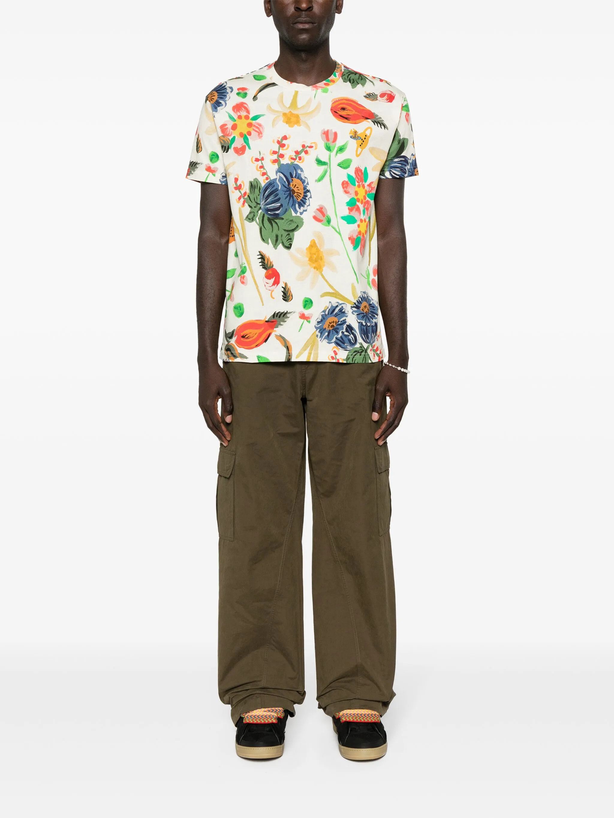 Vivienne Westwood o1f1d3z0525 Folklore-Print T-Shirt in Multicolor Size US M / EU 48-50 / 2 - 2 Thumbnail