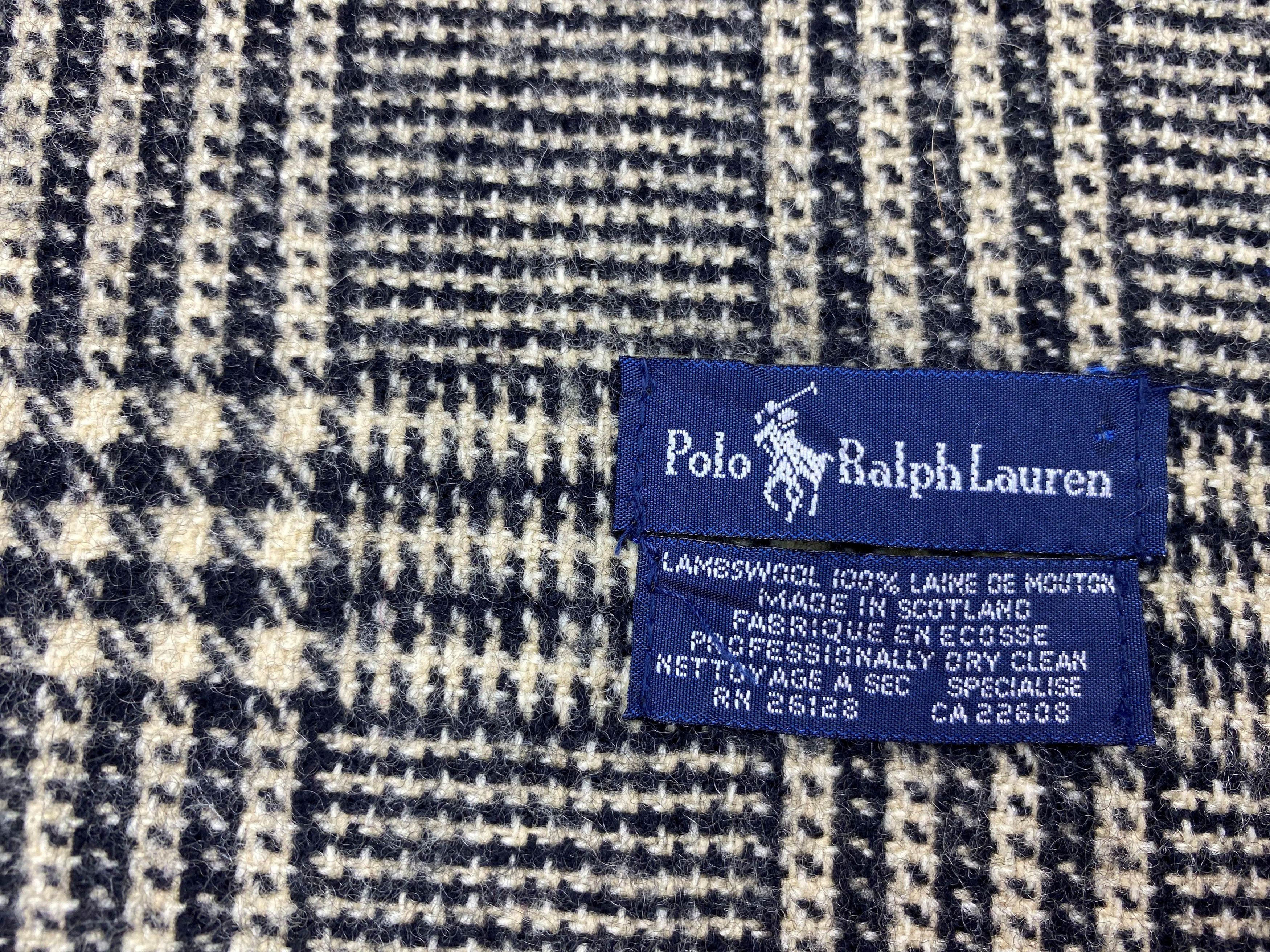 Polo Ralph Lauren × Vintage Vintage Polo Ralph Lauren Lambswool Muffler Scarf Size ONE SIZE - 9 Thumbnail