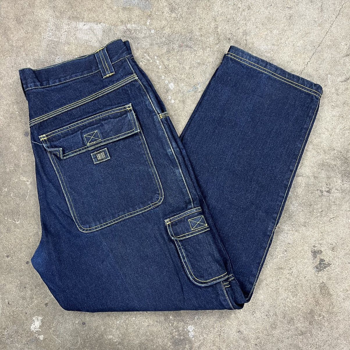 Vintage 90’s Baggy Trust Double Knee Cargo Jeans Size US 38 / EU 54 - 4 Thumbnail