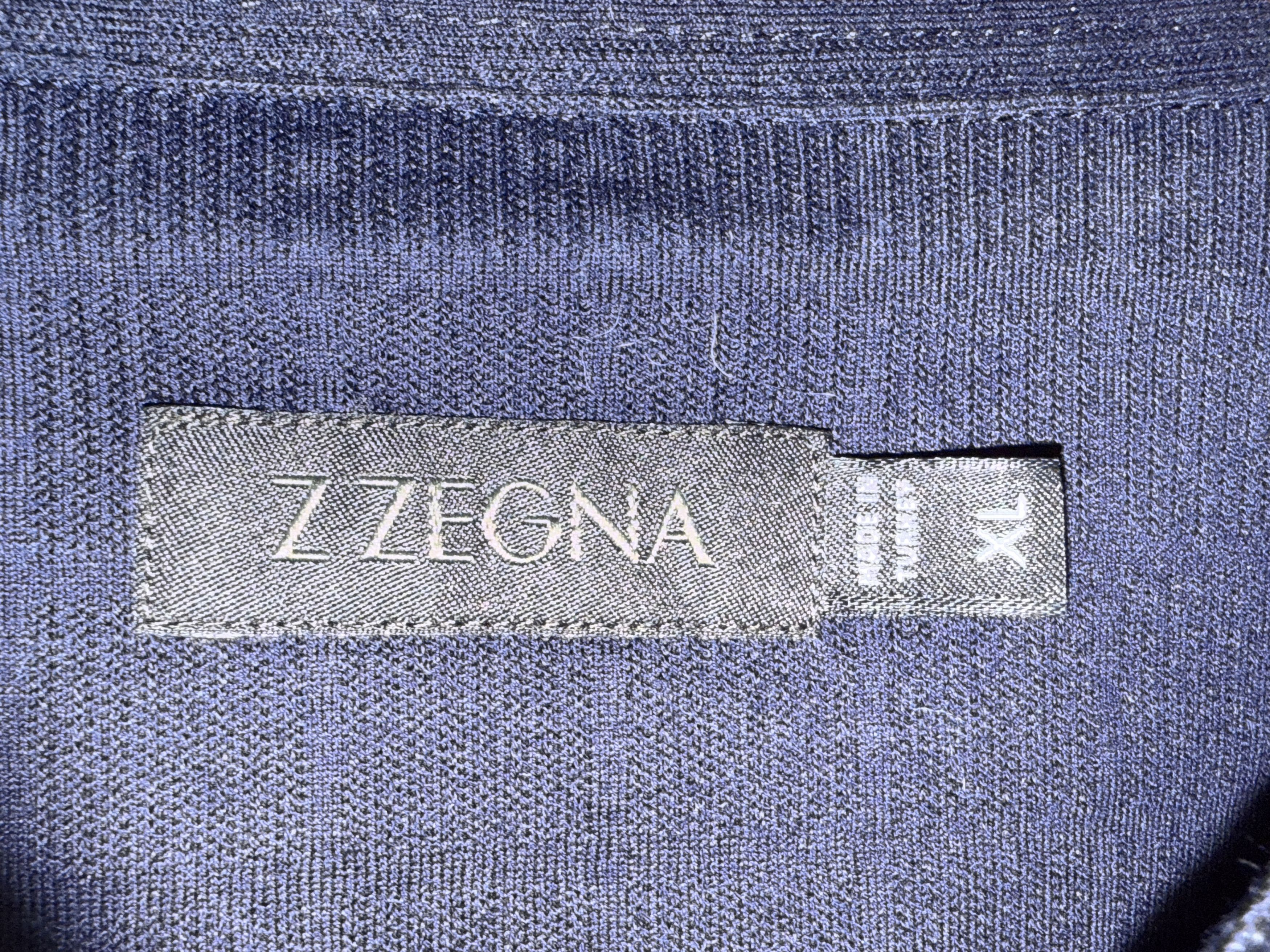 Z Zegna Zegna Polo--ZZegna Line Size XL Navy Size US XL / EU 56 / 4 - 6 Thumbnail