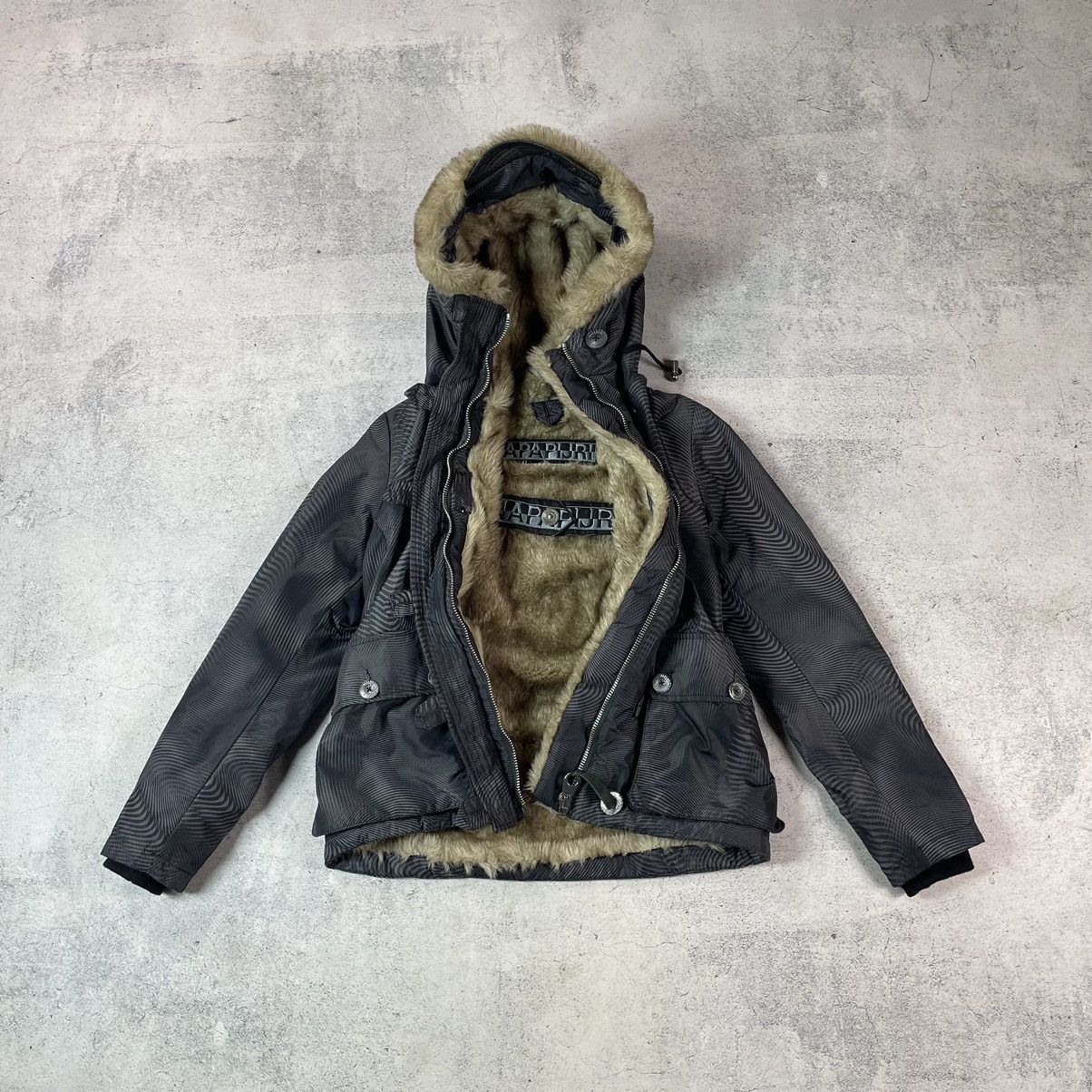 Avant Garde Opium Y2K Faux Fur Jacket Rick Owens Carti Style