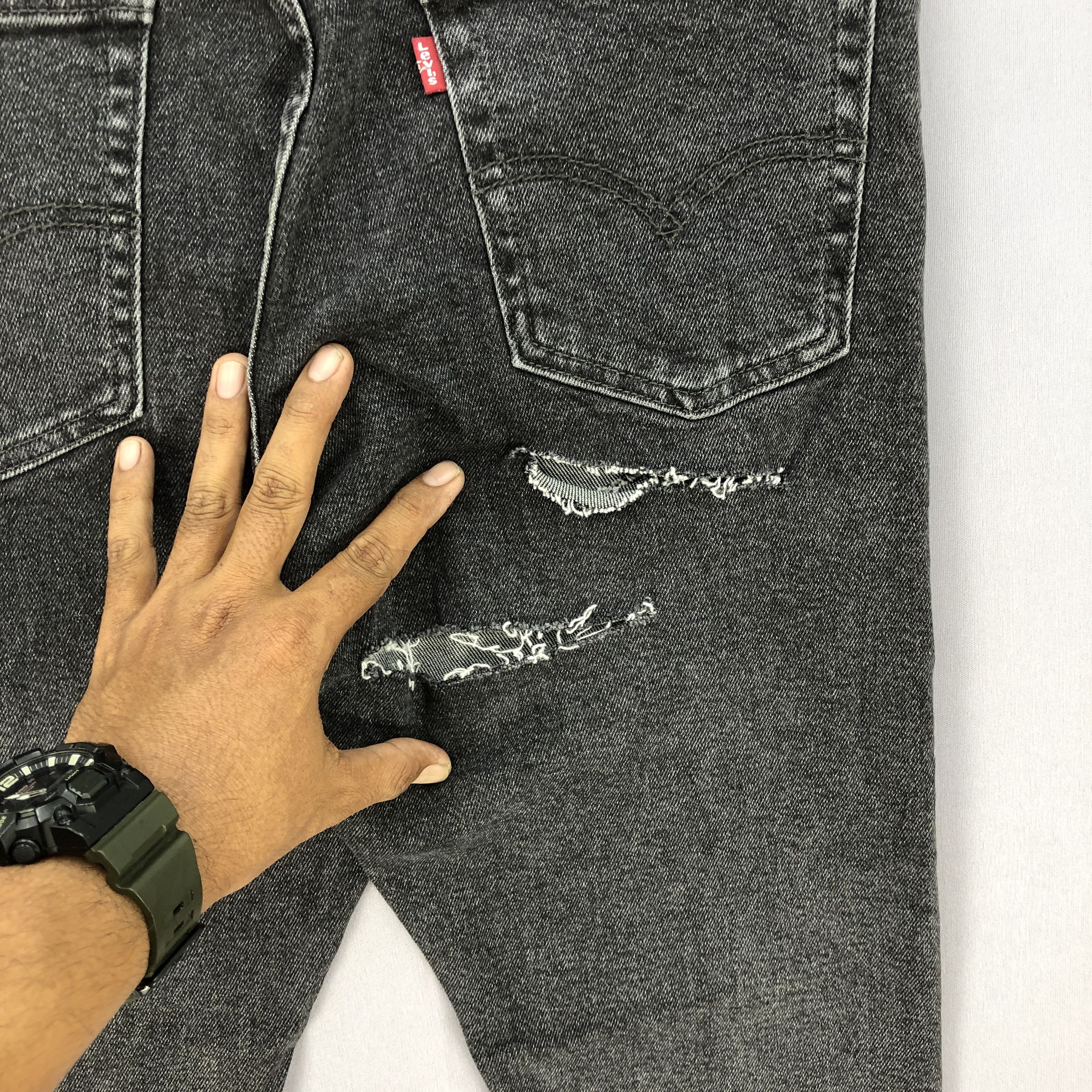 Levi's LVC Y2K Levis 505 Faded Black Jeans Levi's Distressed Denim Size US 32 / EU 48 - 5 Thumbnail