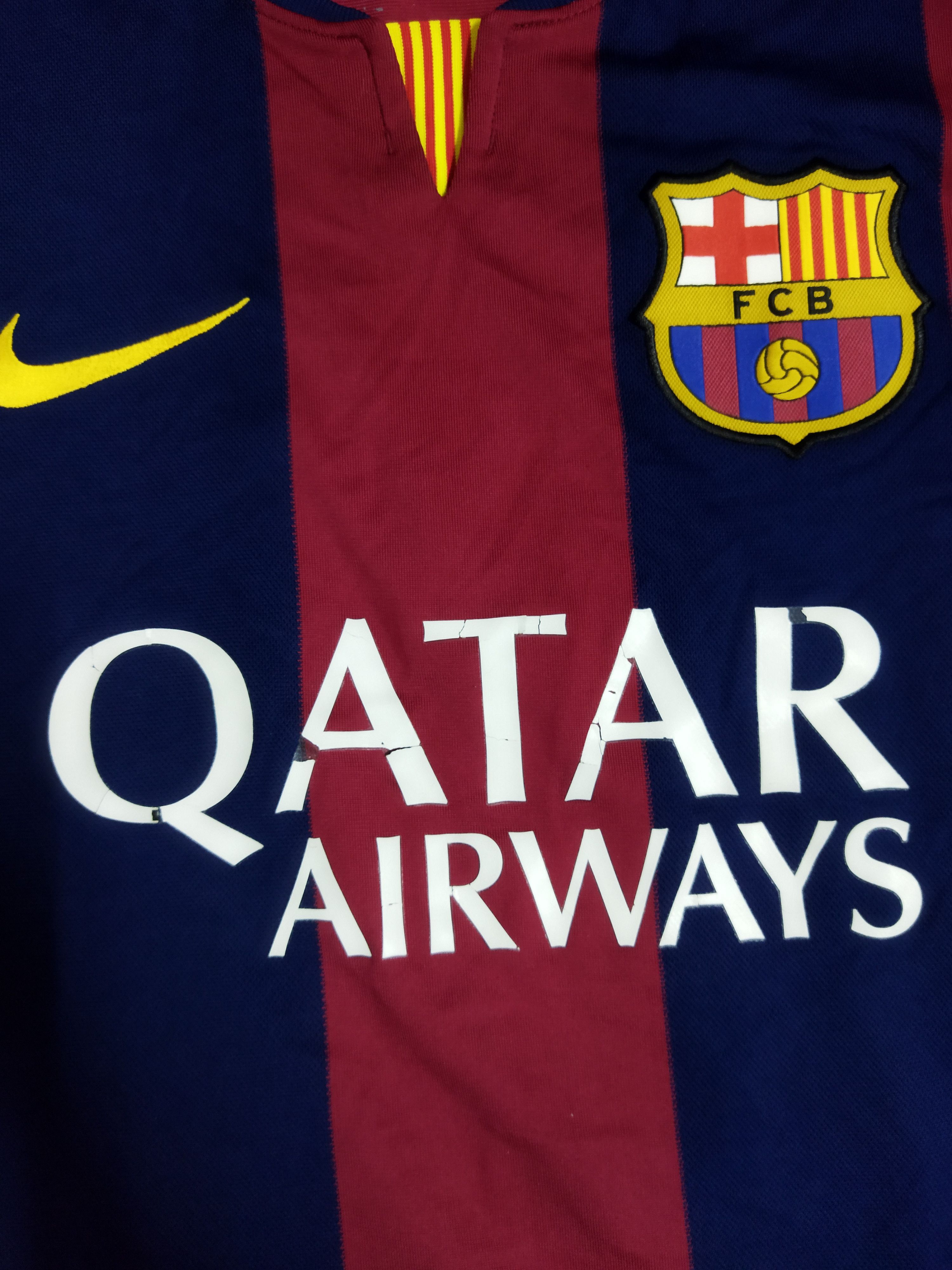 Nike 2014 Fc Barcelona Neymar Jr Jersey Size US XL / EU 56 / 4 - 3 Thumbnail