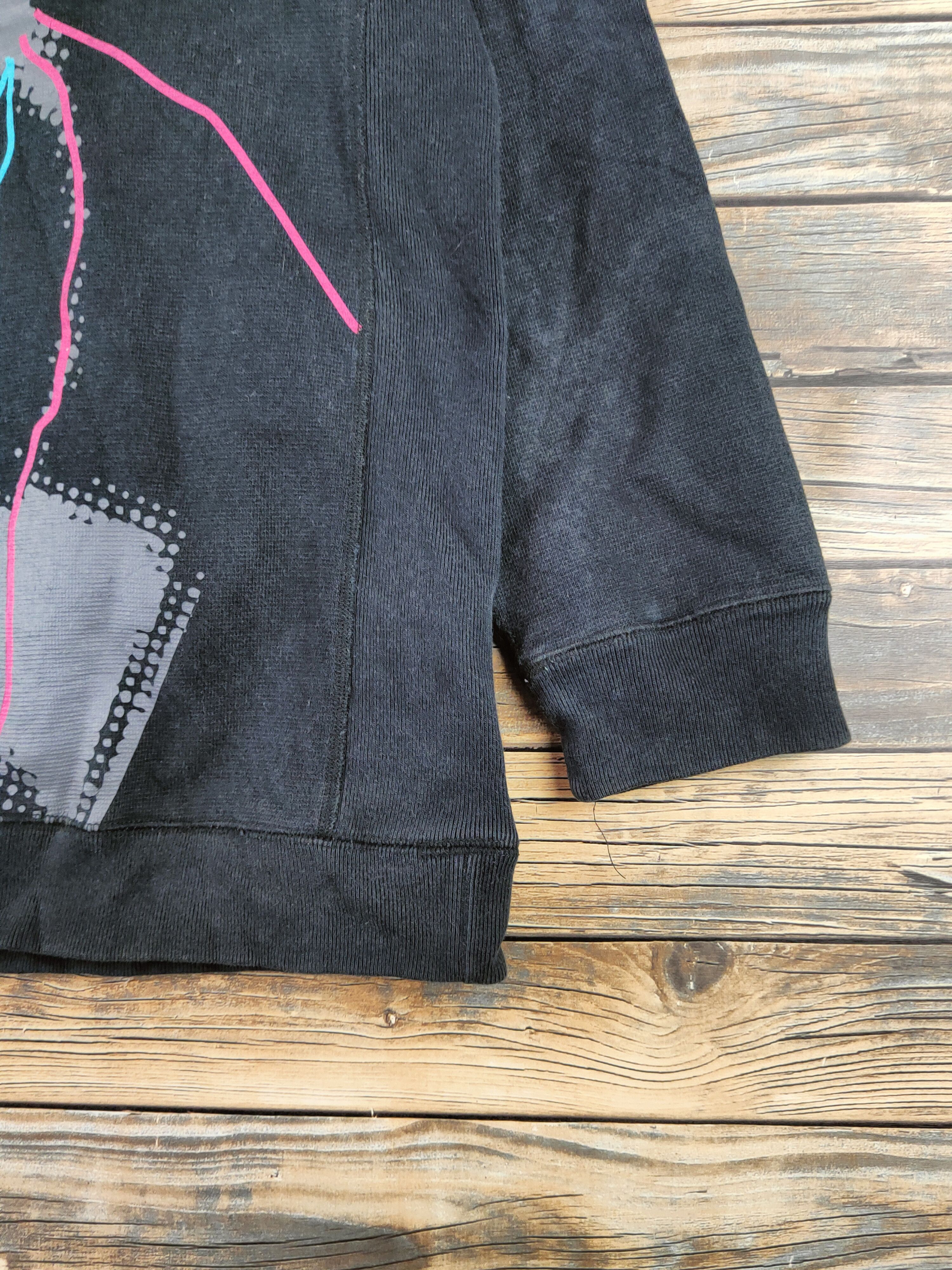 Japanese Brand DL Craft Black rapper Sweatshirts #46-212 Size US XXL / EU 58 / 5 - 7 Thumbnail
