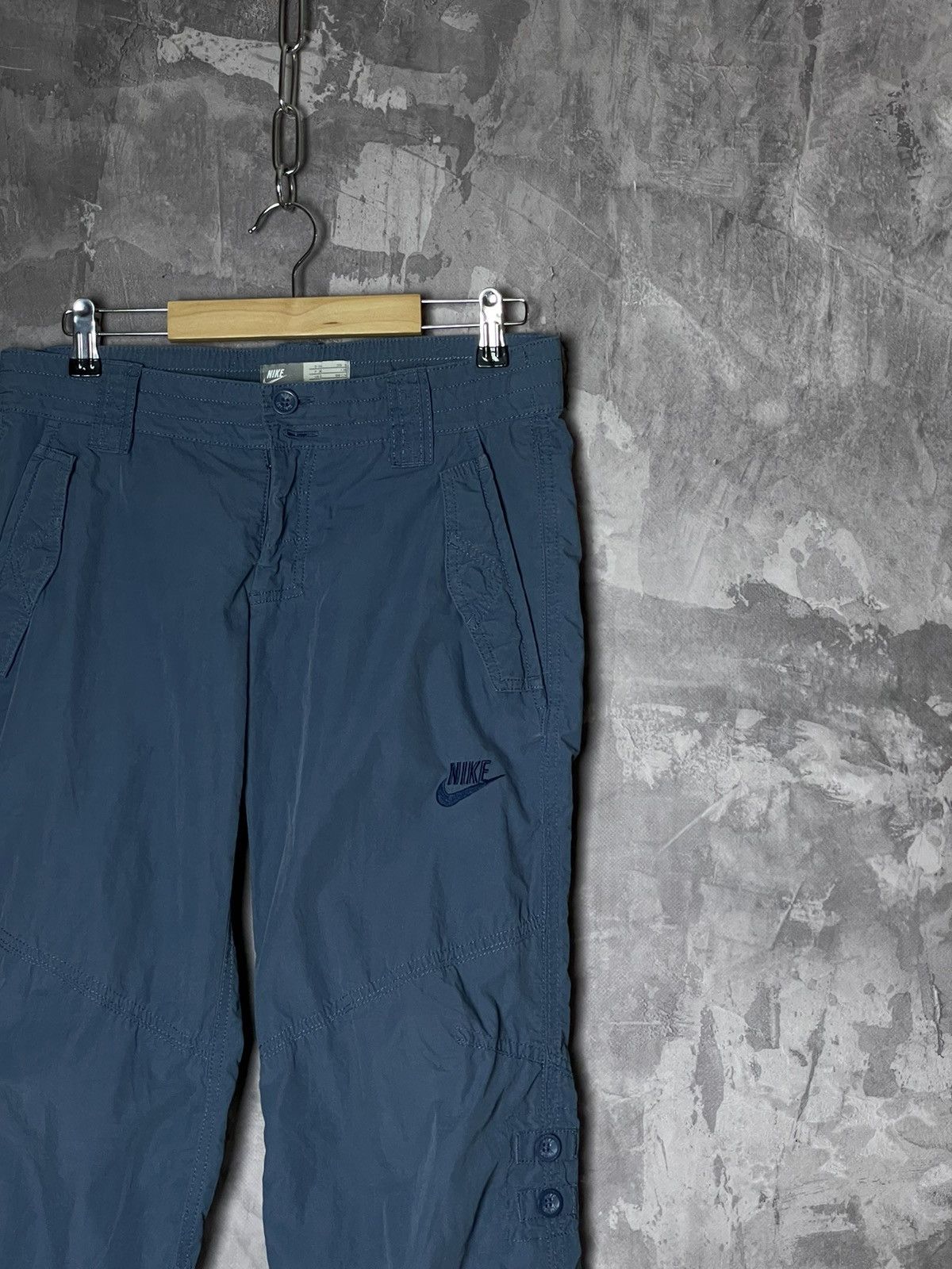 Nike × Vintage Vintage Nike Y2K Cargo Baggy Parachute Pants Size 34" / US 12 / IT 48 - 3 Thumbnail