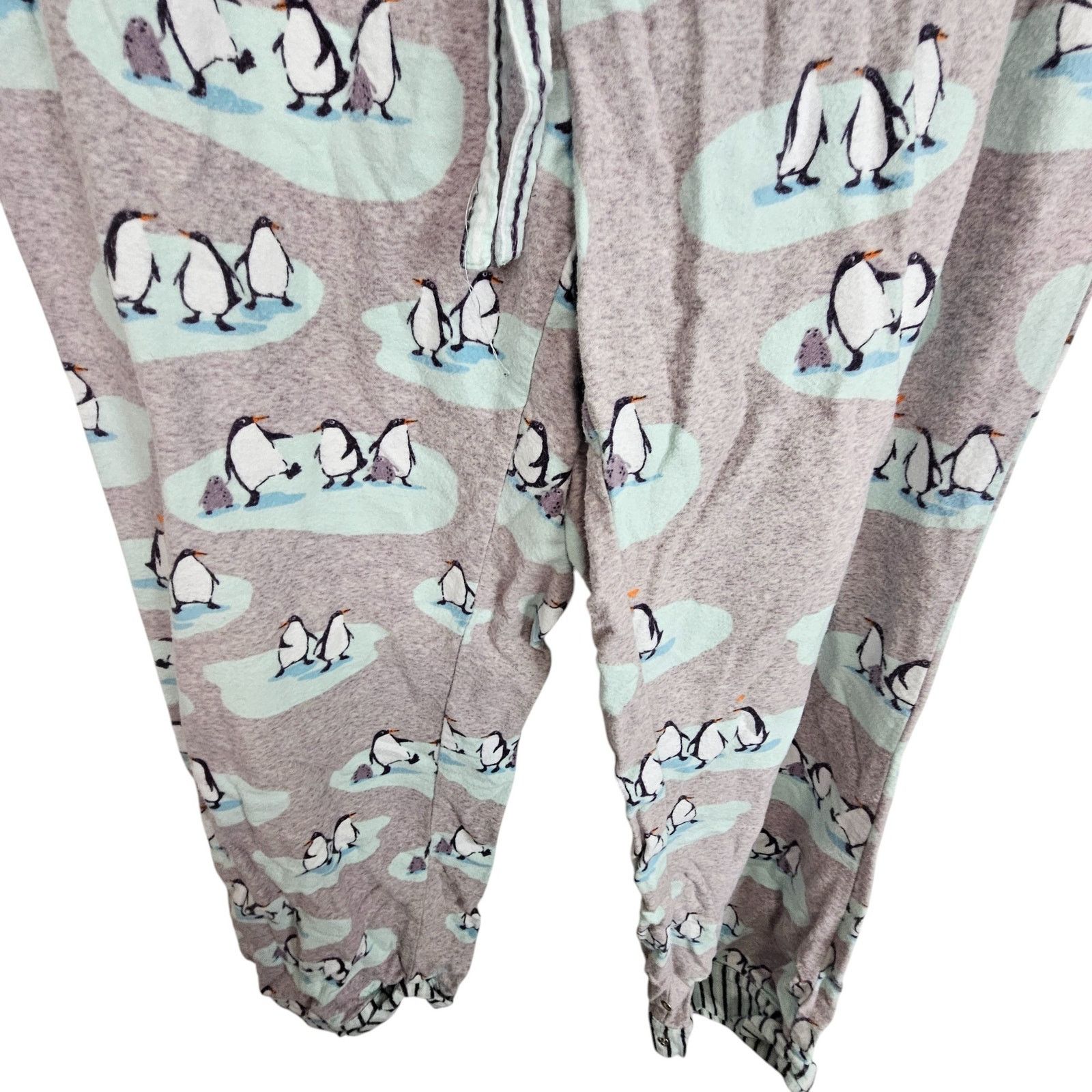 DrunknMunky Munki Munki Womens Flannel Pajama 2pc Set Penguins S Sleep Size ONE SIZE - 12 Thumbnail