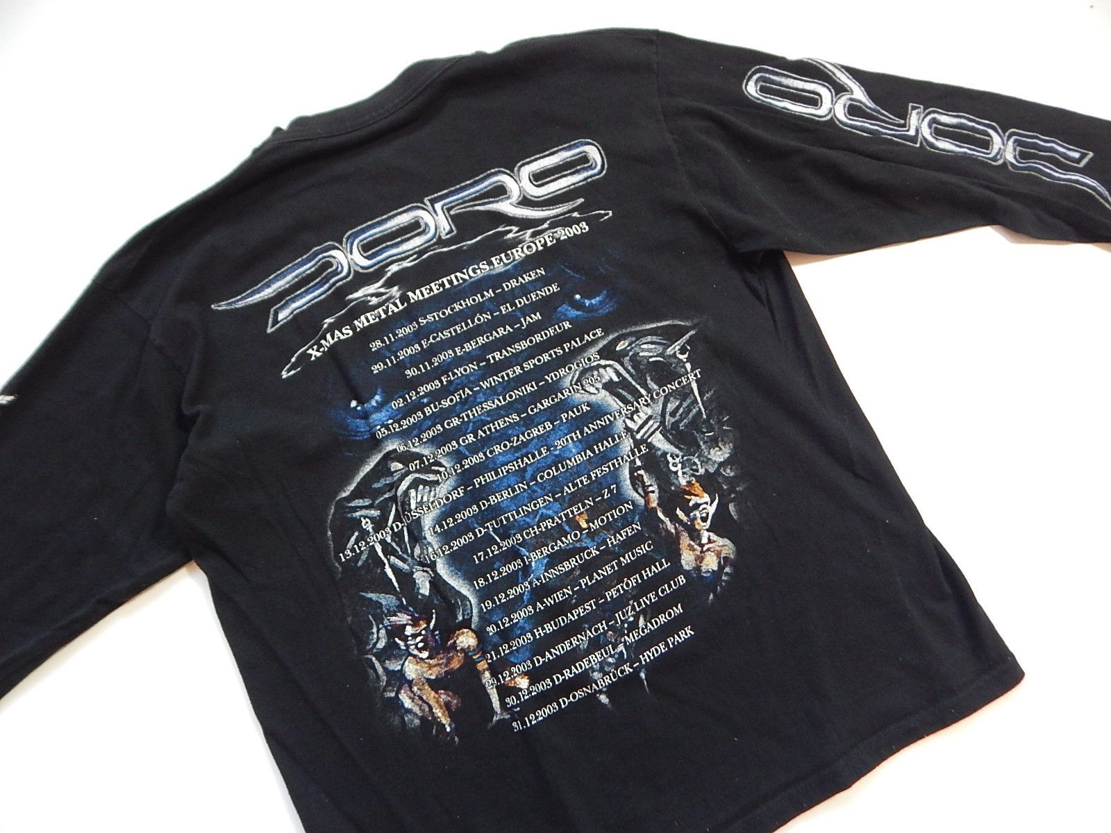Band Tees × Vintage vintage 00s y2k doro heavy metal rock band tour tee Size US L / EU 52-54 / 3 - 7 Thumbnail