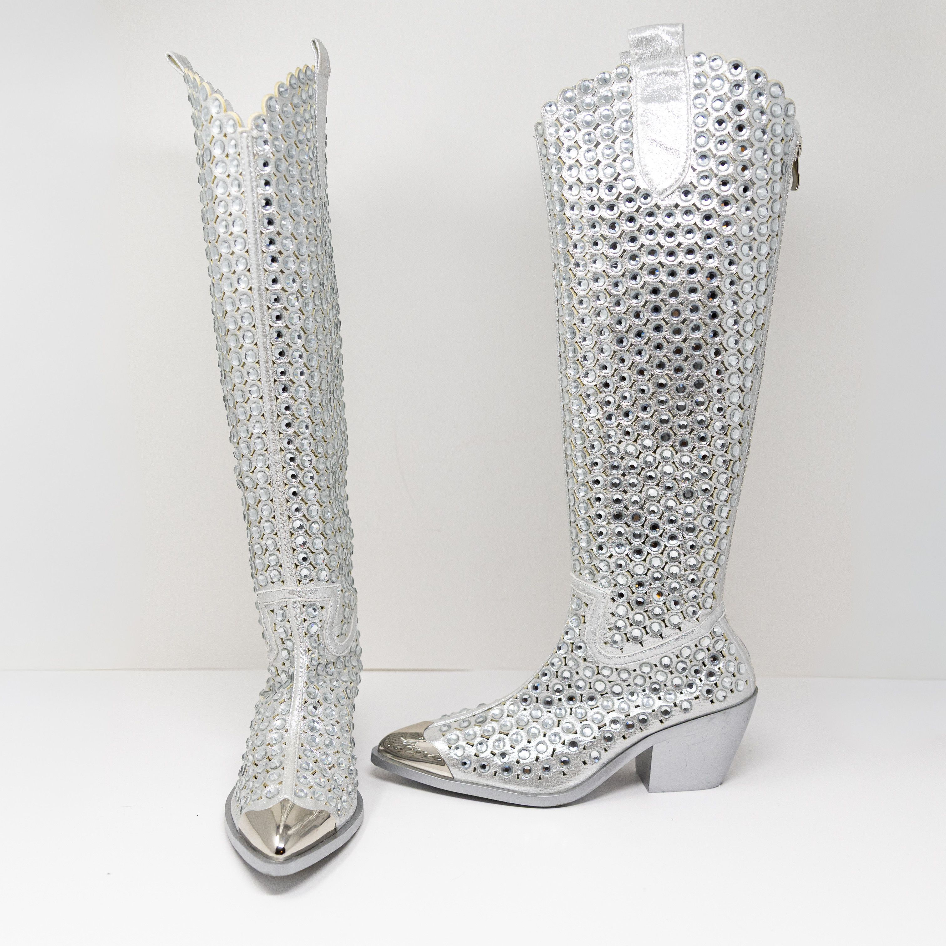 Azalea Wang NEW Azalea Wang Ruvin Faux Leather Crystal Size US 6 / IT 36 - 1 Thumbnail