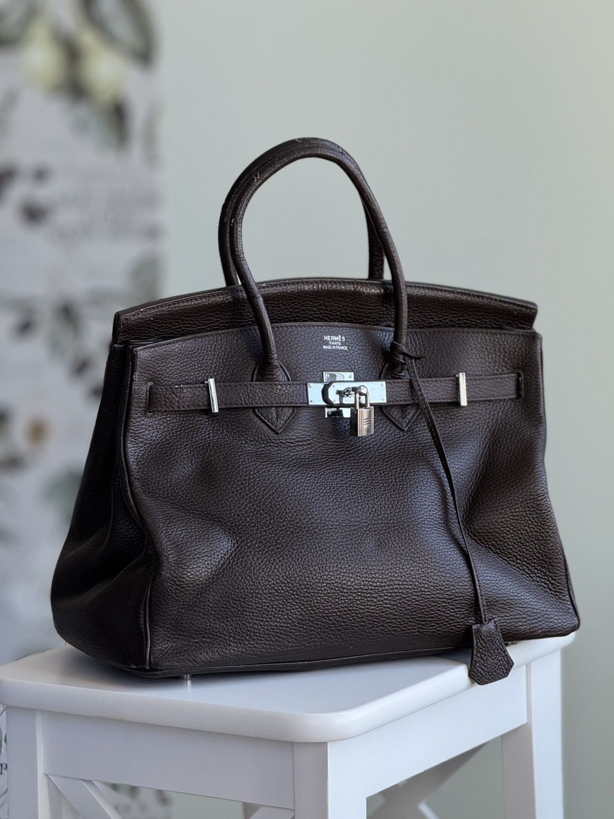 Hermes Hermes Birkin 35 Brown Shoulder Bag Size ONE SIZE - 2 Thumbnail