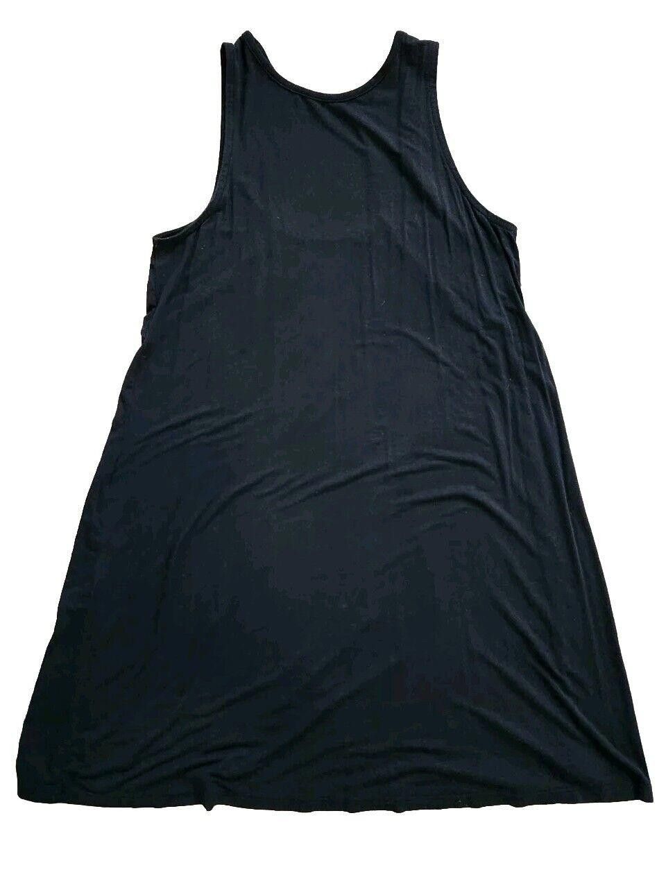 Mossimo Mossimo Dress Medium Black High Neck Stretchy A Line Shift Size M / US 6-8 / IT 42-44 - 1 Thumbnail