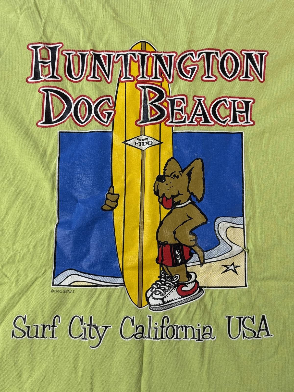 Hanes Vintage Huntingon Beach Dog Beach T-shirt 2002 Senat - XXL Size US XXL / EU 58 / 5 - 1 Thumbnail