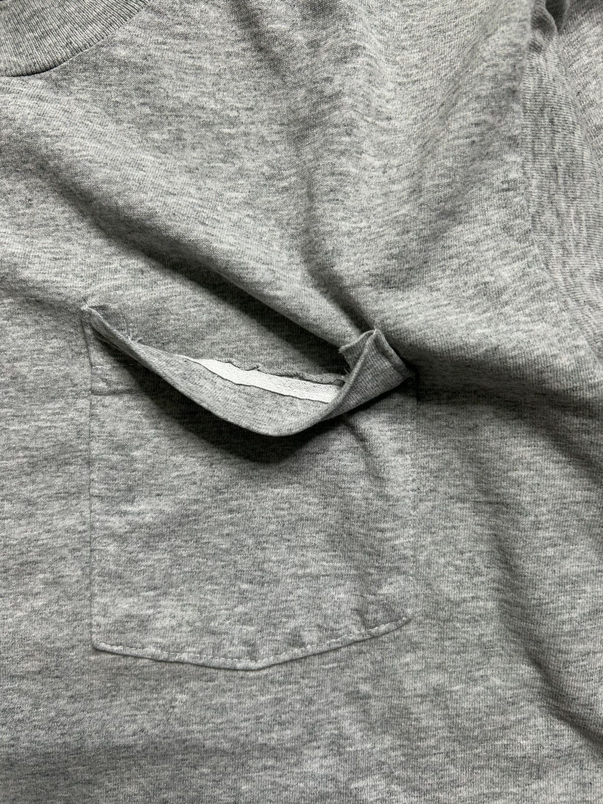 Vintage Vintage 90s Honors Blank Selvedge Pocket Tee Size US L / EU 52-54 / 3 - 2 Thumbnail