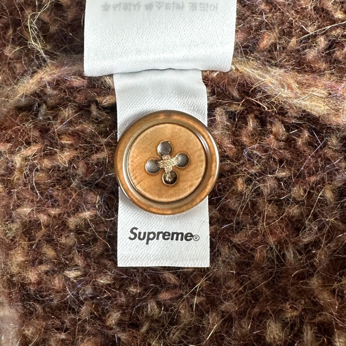 Supreme Supreme Brown 2-Tone Mohair Cardigan SS25 Size US L / EU 52-54 / 3 - 13 Thumbnail
