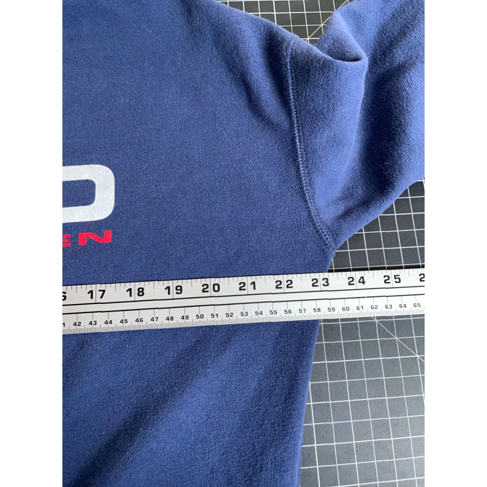 Polo Ralph Lauren Polo Ralph Lauren Sweatshirt Adult Medium Dark Blue Flag Spell Out Graphic Crew Neck Long Sleeve Boxy Fit Size US M / EU 48-50 / 2 - 5 Thumbnail