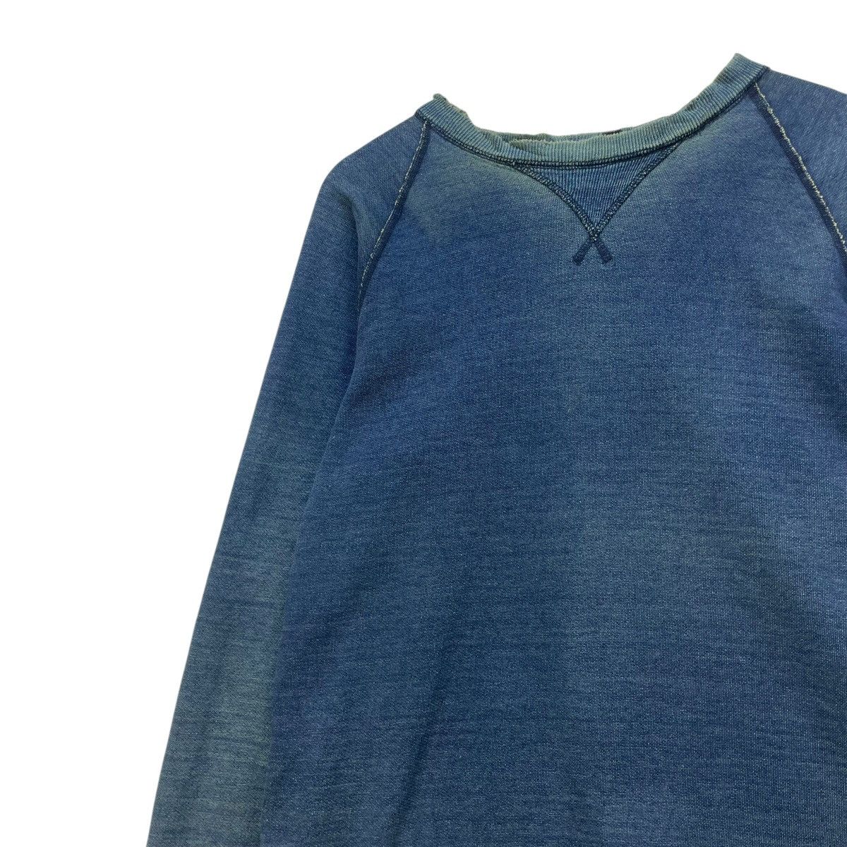 45rpm 💥Vintage Distressed Indigo Sweatshirt Pullover Crewneck Size US M / EU 48-50 / 2 - 3 Thumbnail