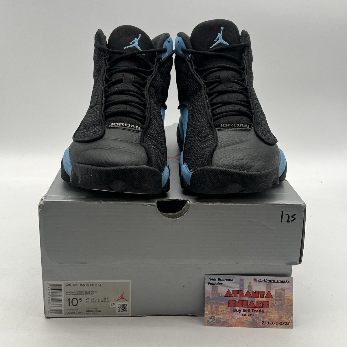 Jordan Brand Air Jordan 13 Black university blue Size US 10.5 / EU 43-44 - 2 Thumbnail