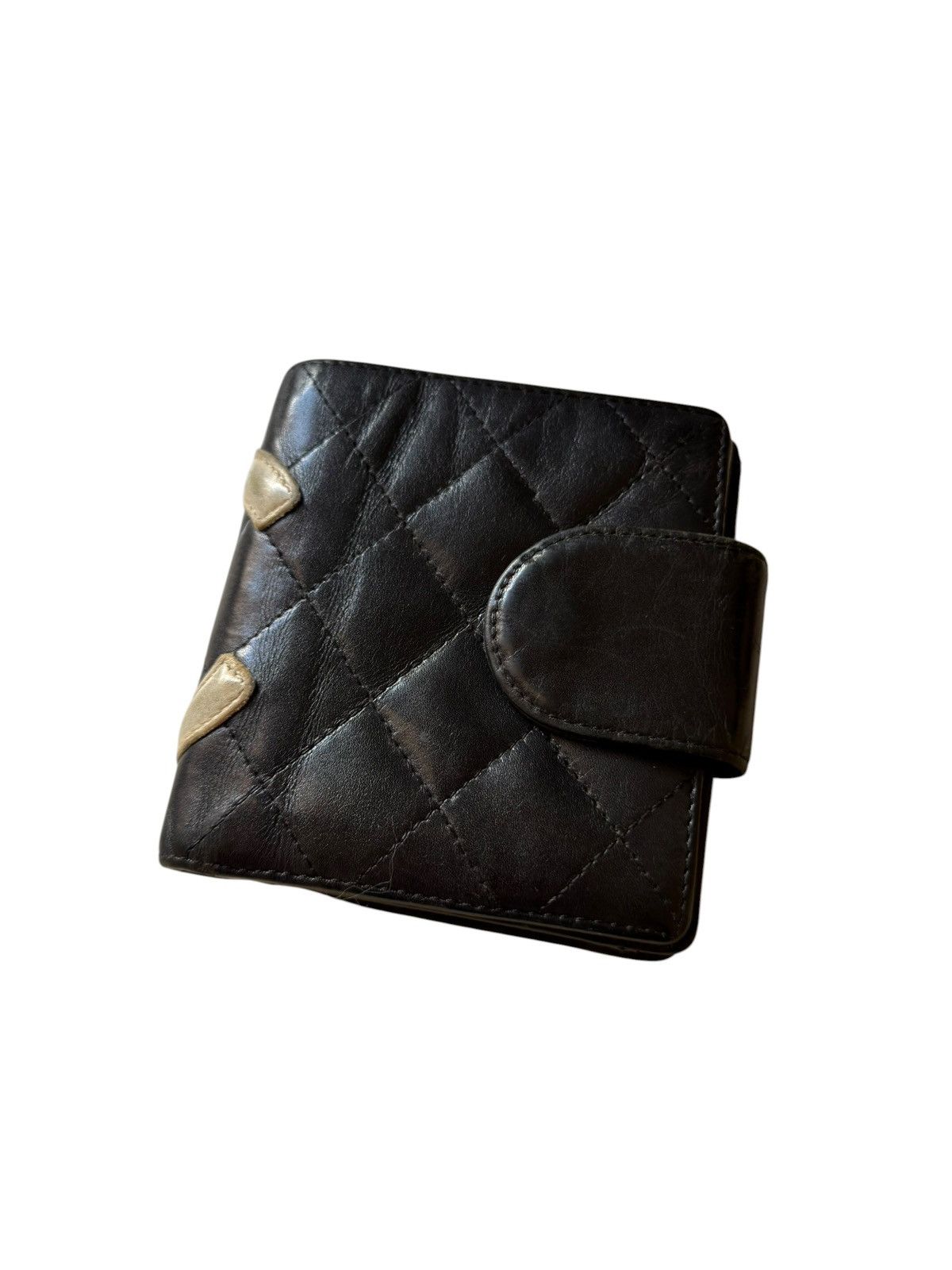 Chanel Chanel quilted lamb leather CC logo compact wallet Size ONE SIZE - 3 Thumbnail